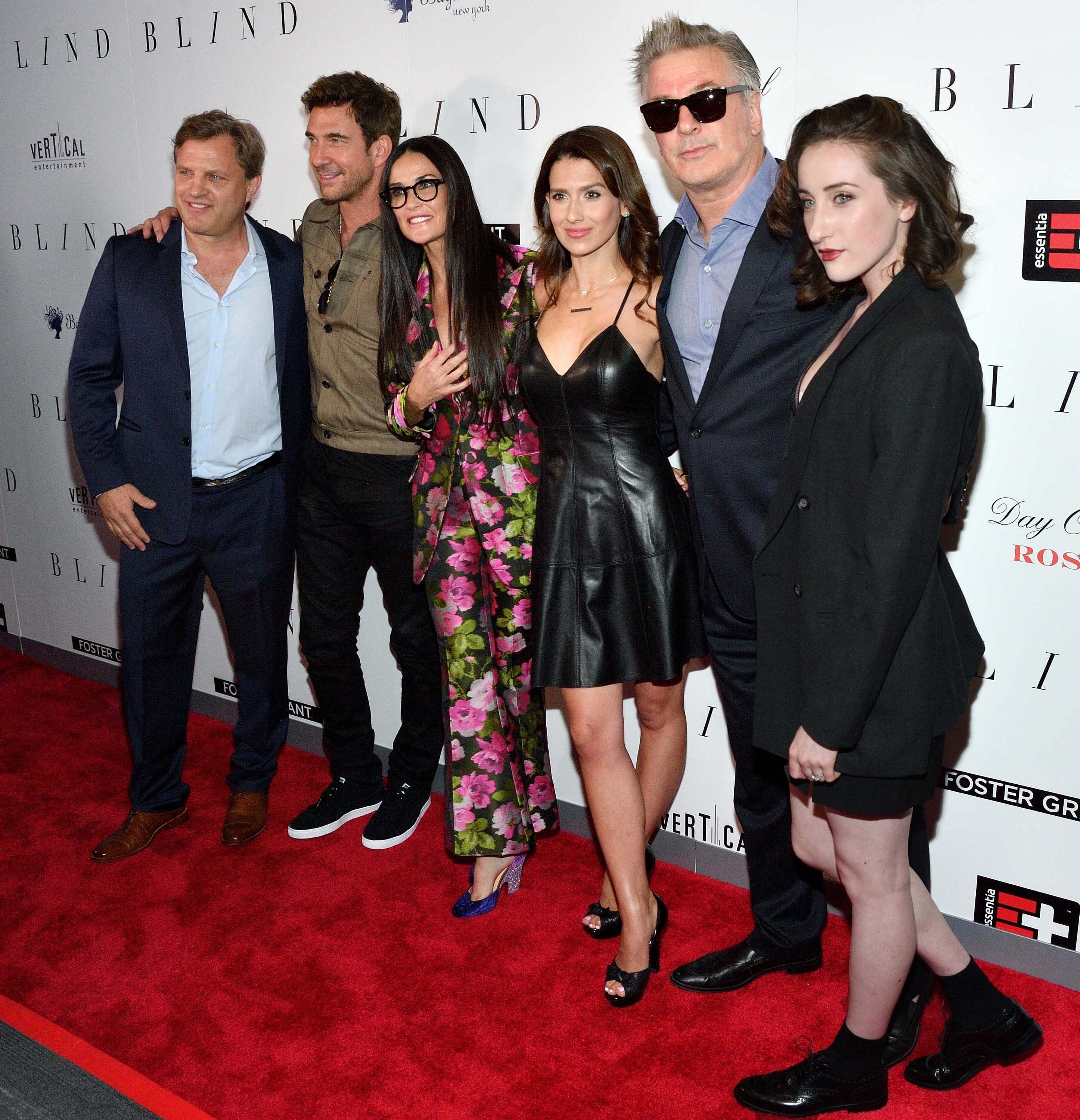 Hilaria Baldwin attends the Blind premiere