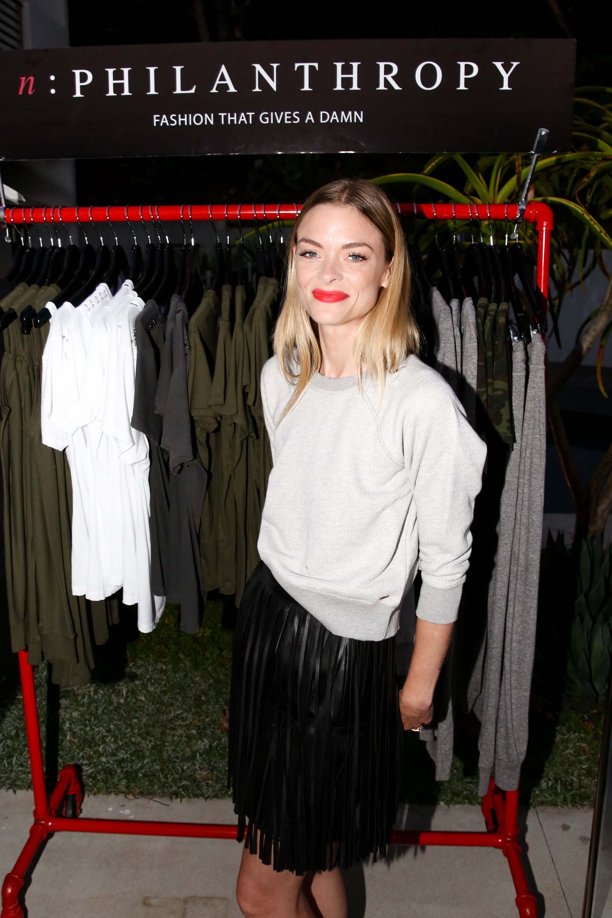 Jaime King attends the nPhilanthropy Give Back Garden Party