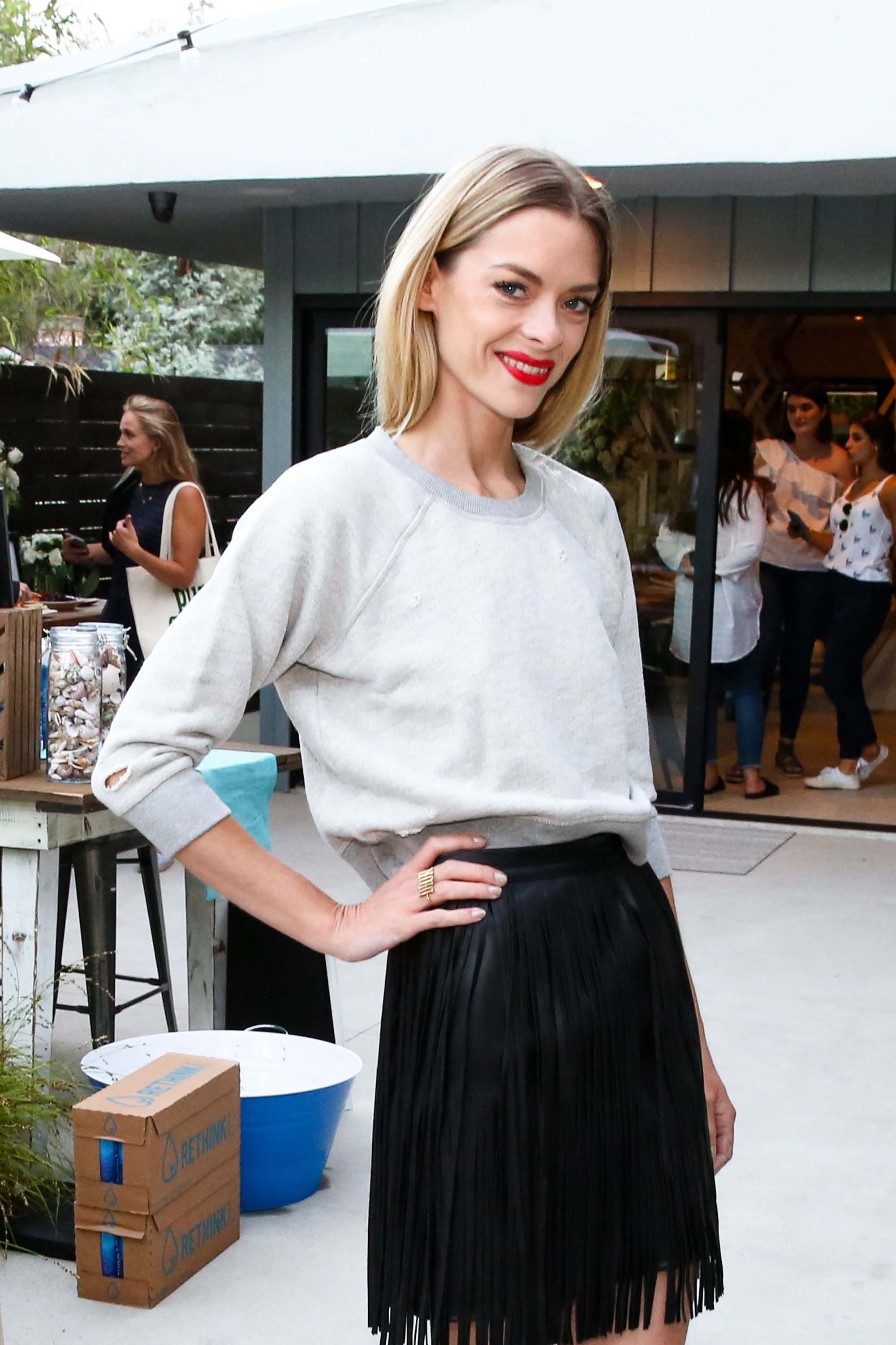 Jaime King attends the nPhilanthropy Give Back Garden Party