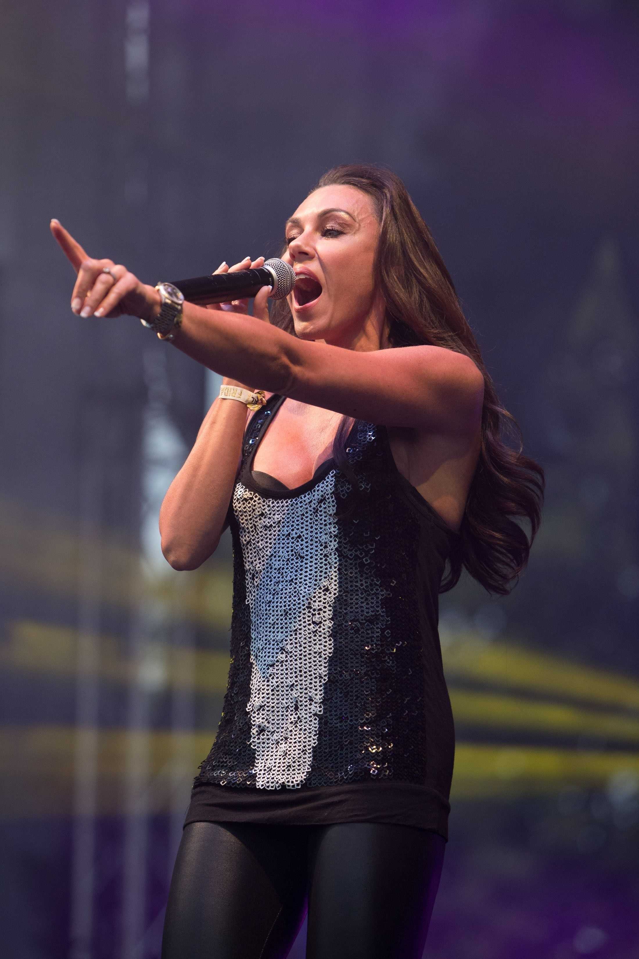 Michelle Heaton performs at the Big Day Out Festival