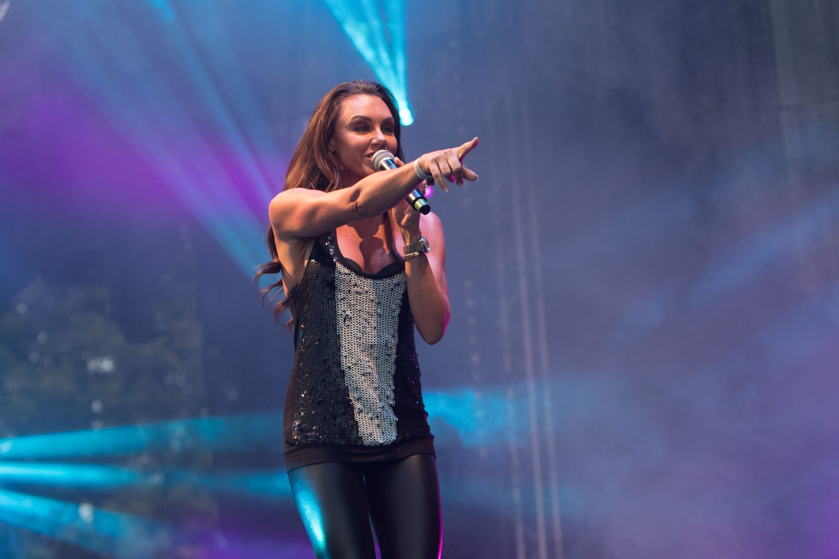 Michelle Heaton performs at the Big Day Out Festival