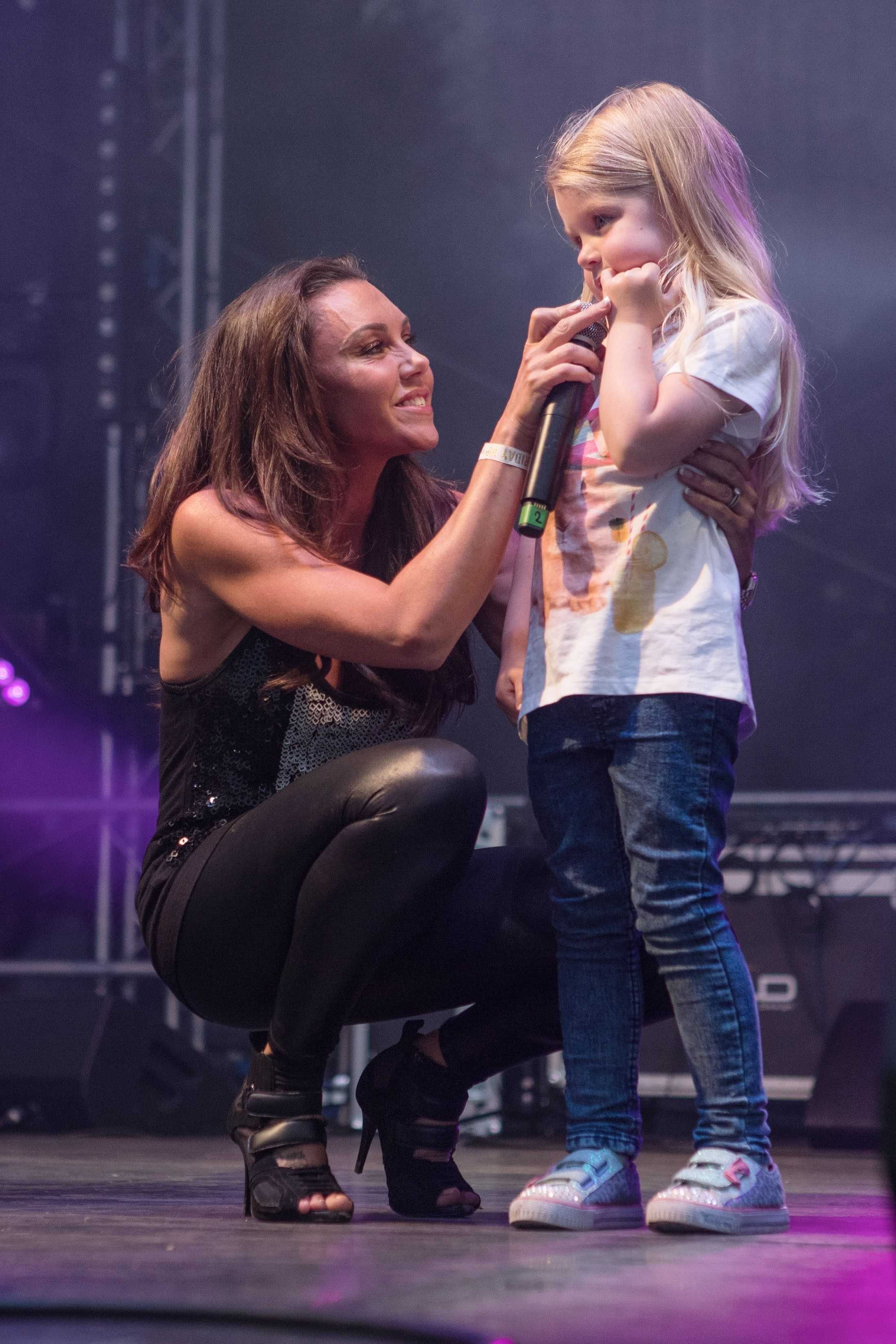 Michelle Heaton performs at the Big Day Out Festival