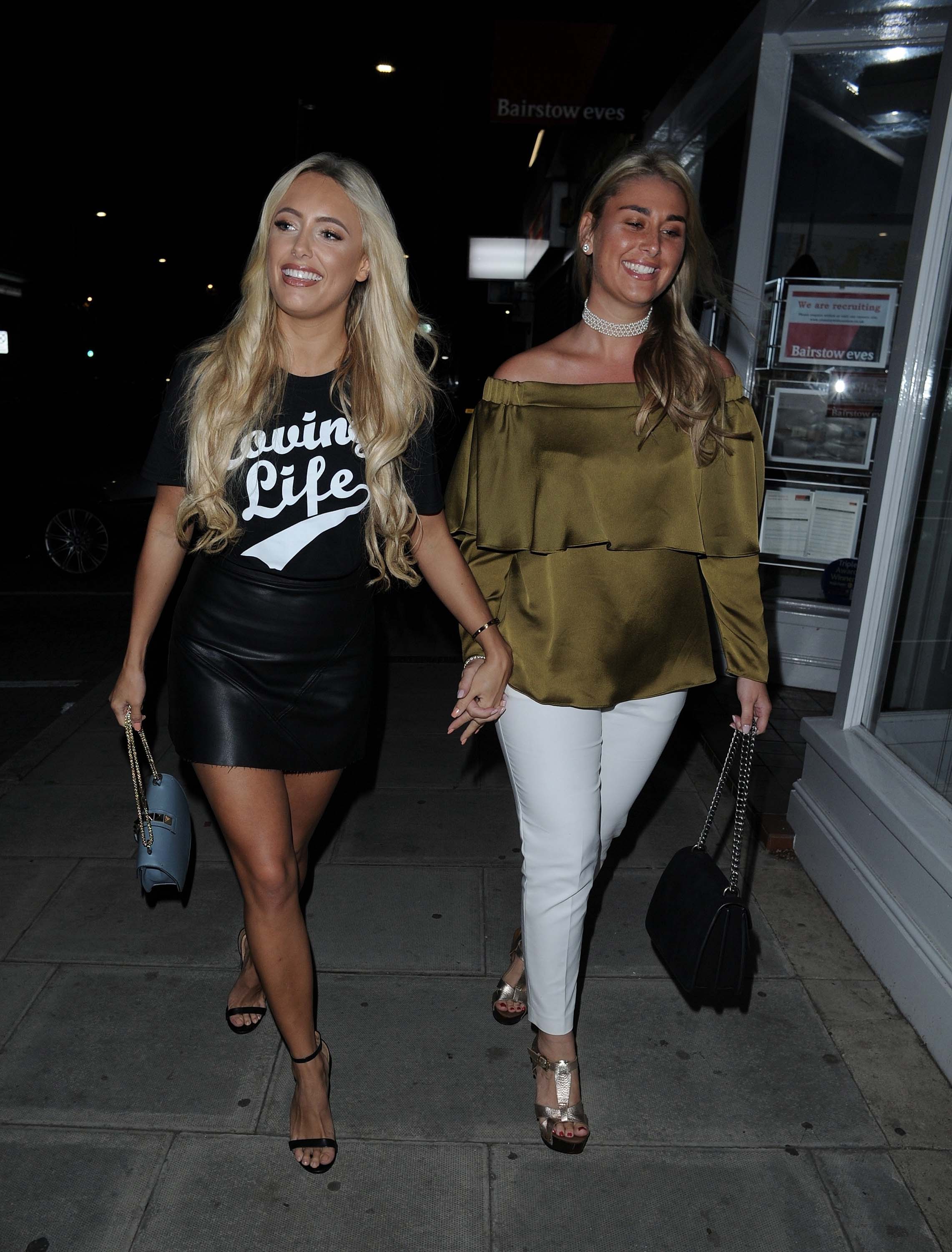 Amber Turner heads out for dinner in Essex