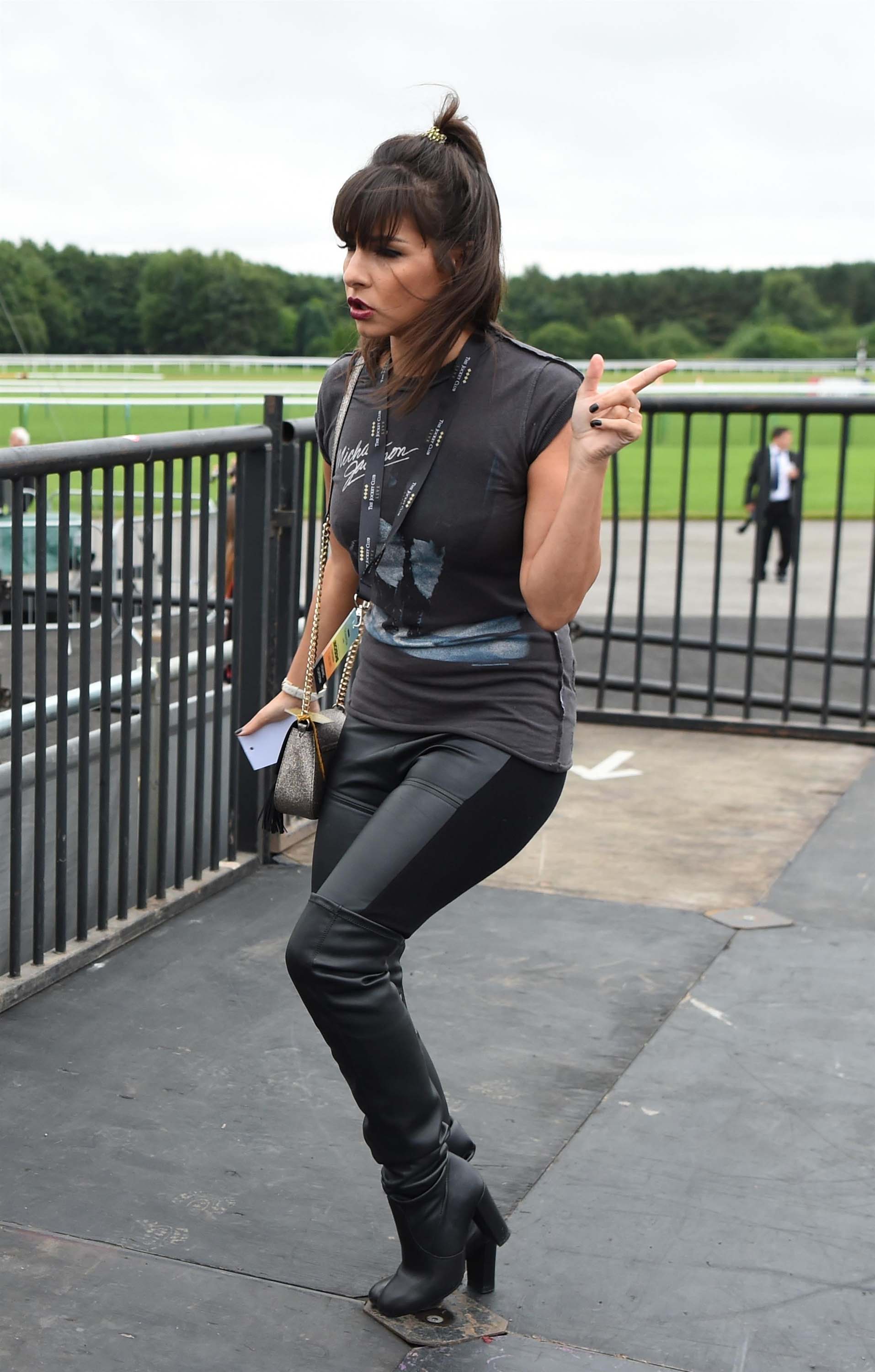 Roxanne Pallett seen at Haydock Race Course