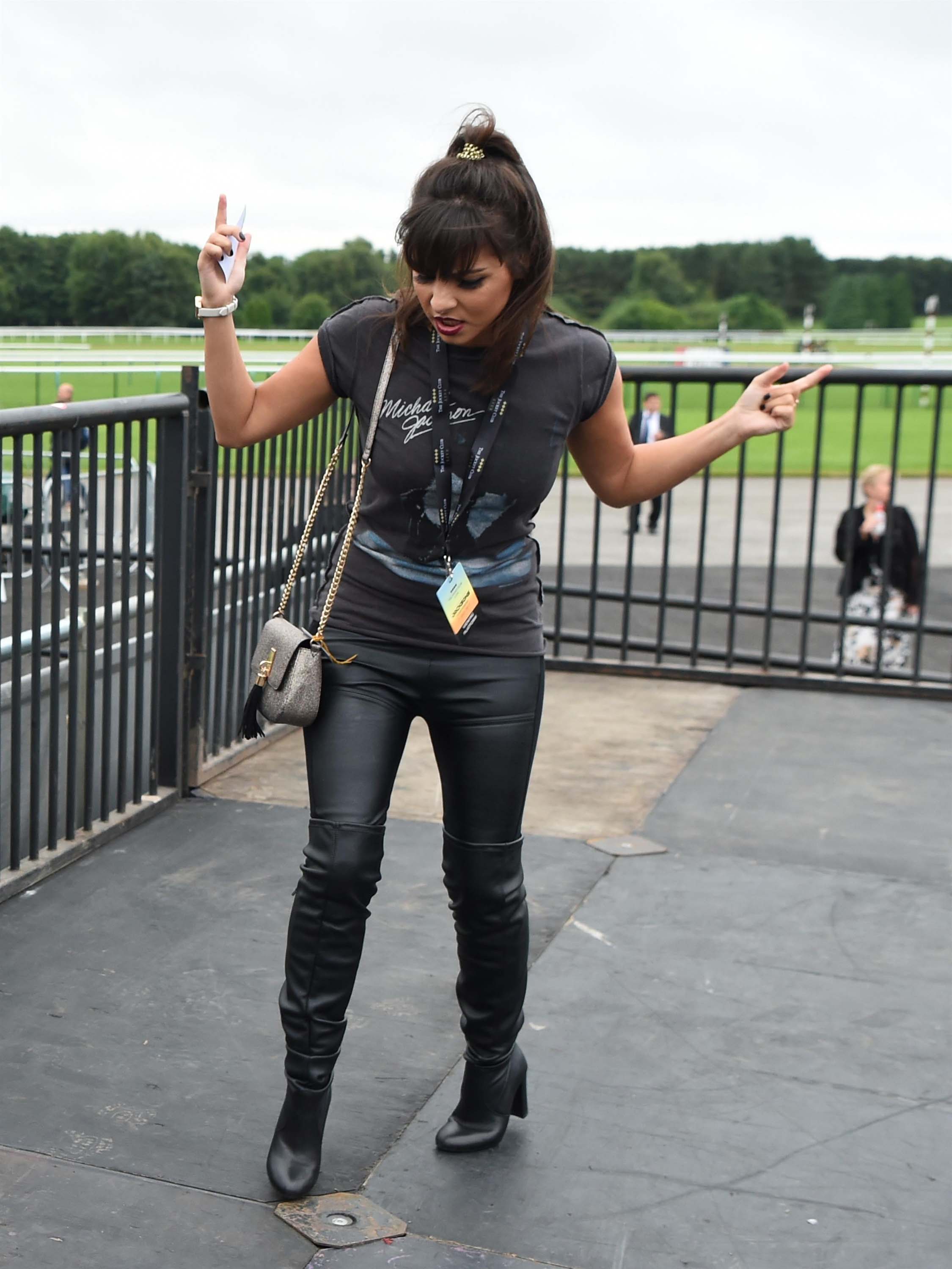 Roxanne Pallett seen at Haydock Race Course