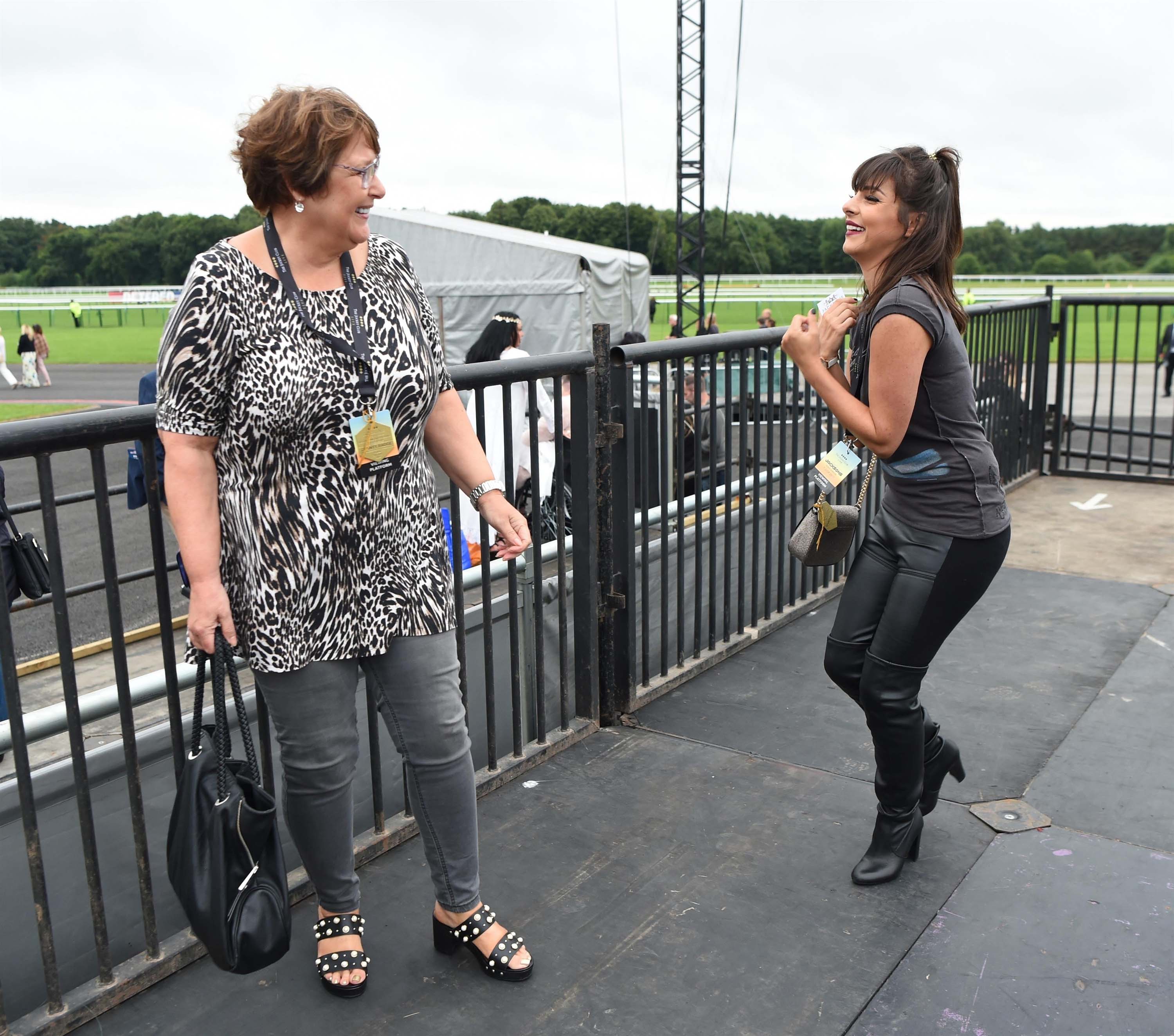 Roxanne Pallett seen at Haydock Race Course