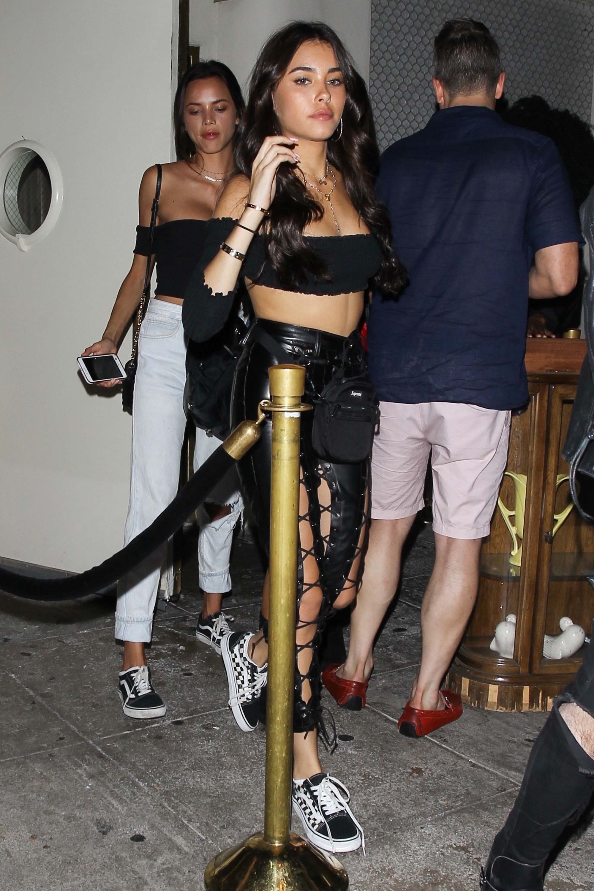 Madison Beer spotted exiting Delilah