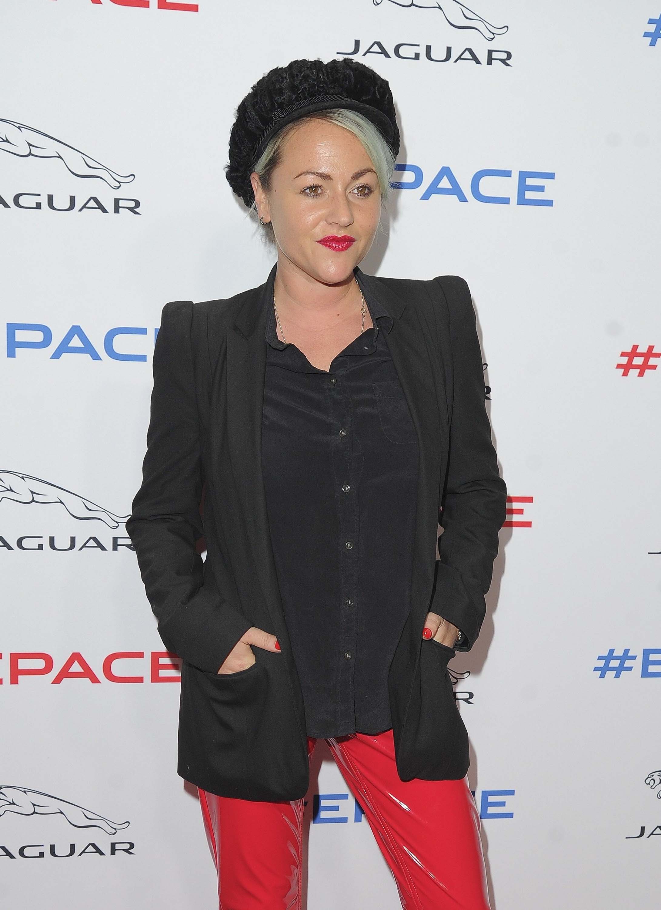 Jaimie Winstone attends the Jaguar E-Pace car launch party