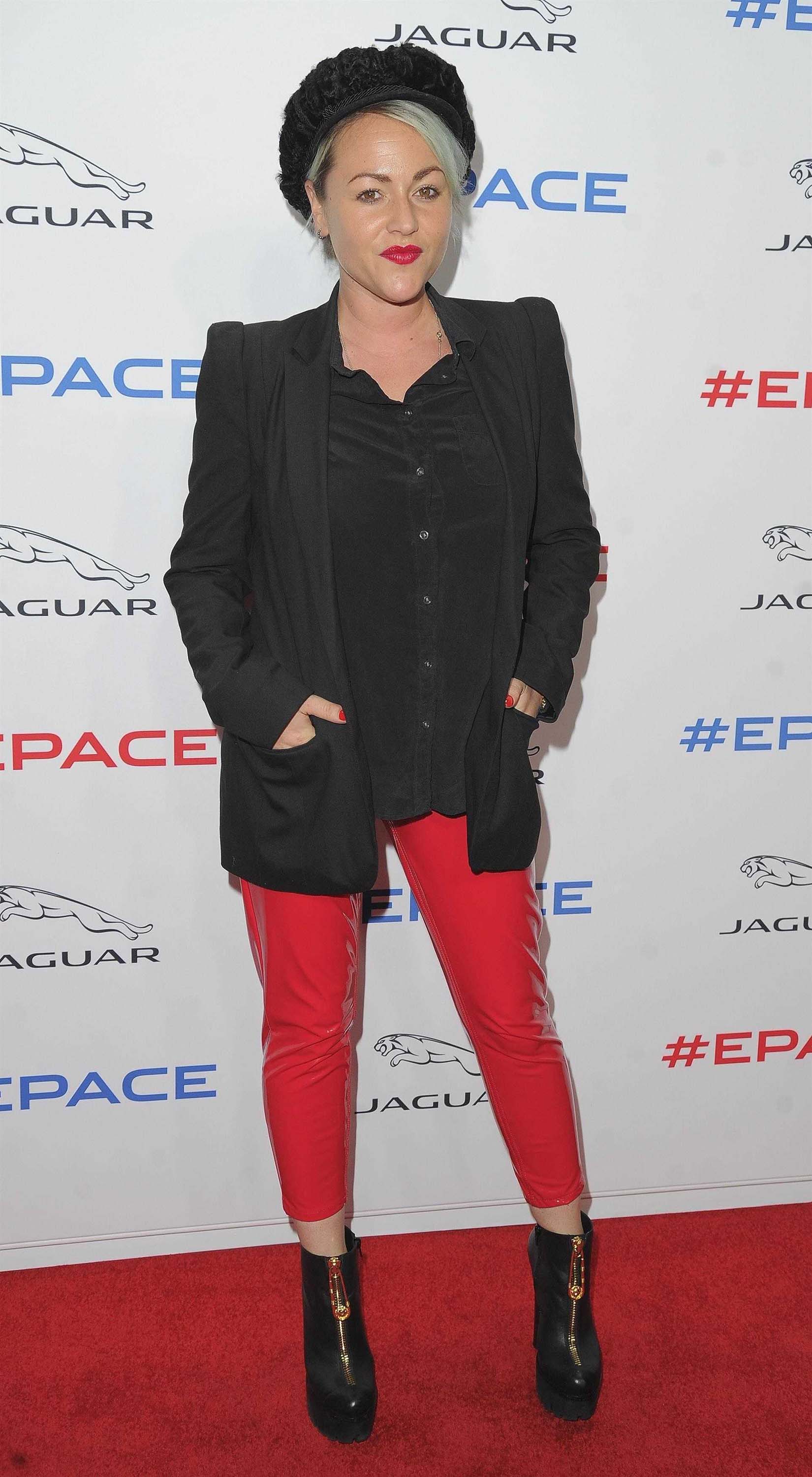 Jaimie Winstone attends the Jaguar E-Pace car launch party