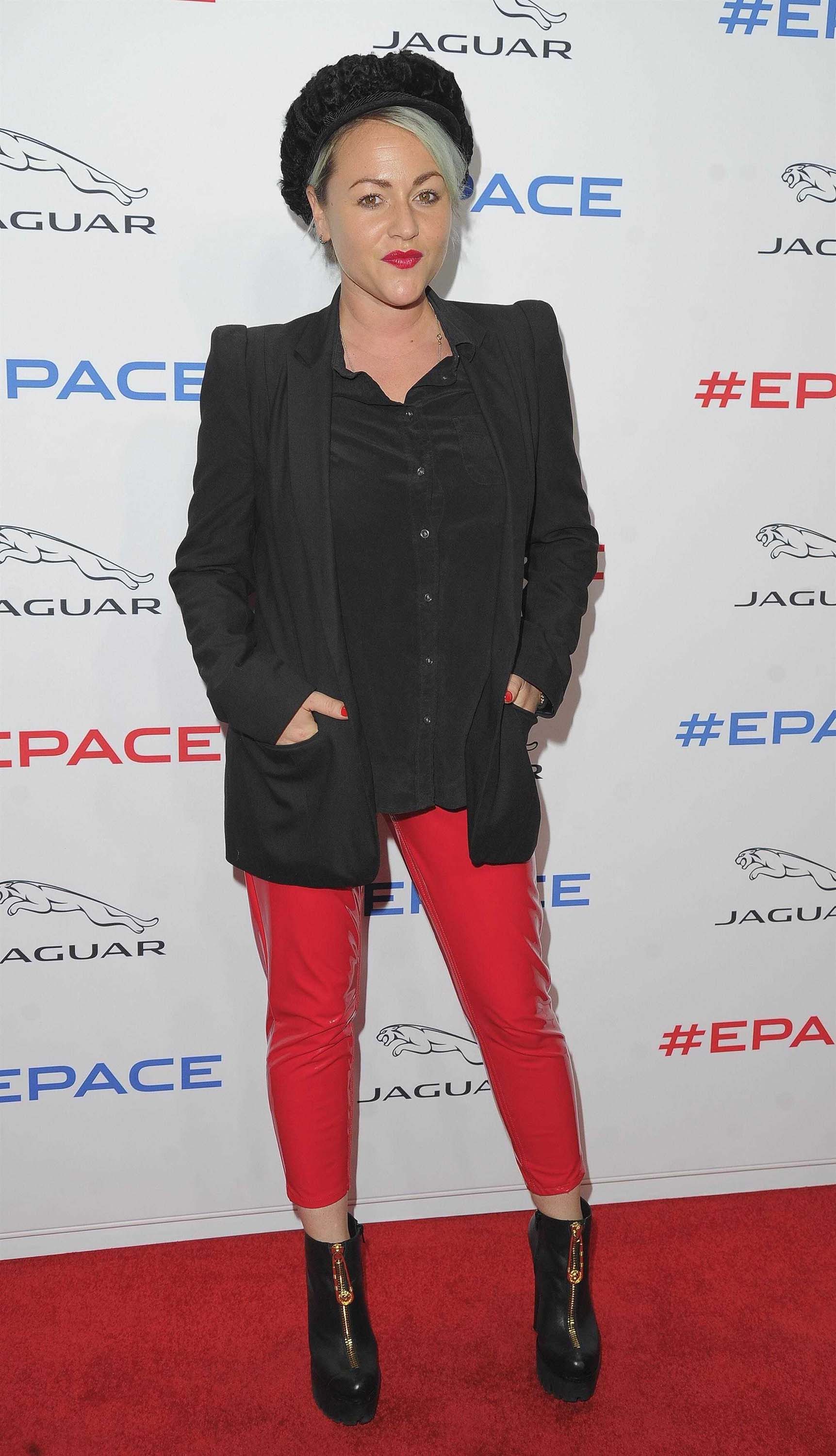 Jaimie Winstone attends the Jaguar E-Pace car launch party