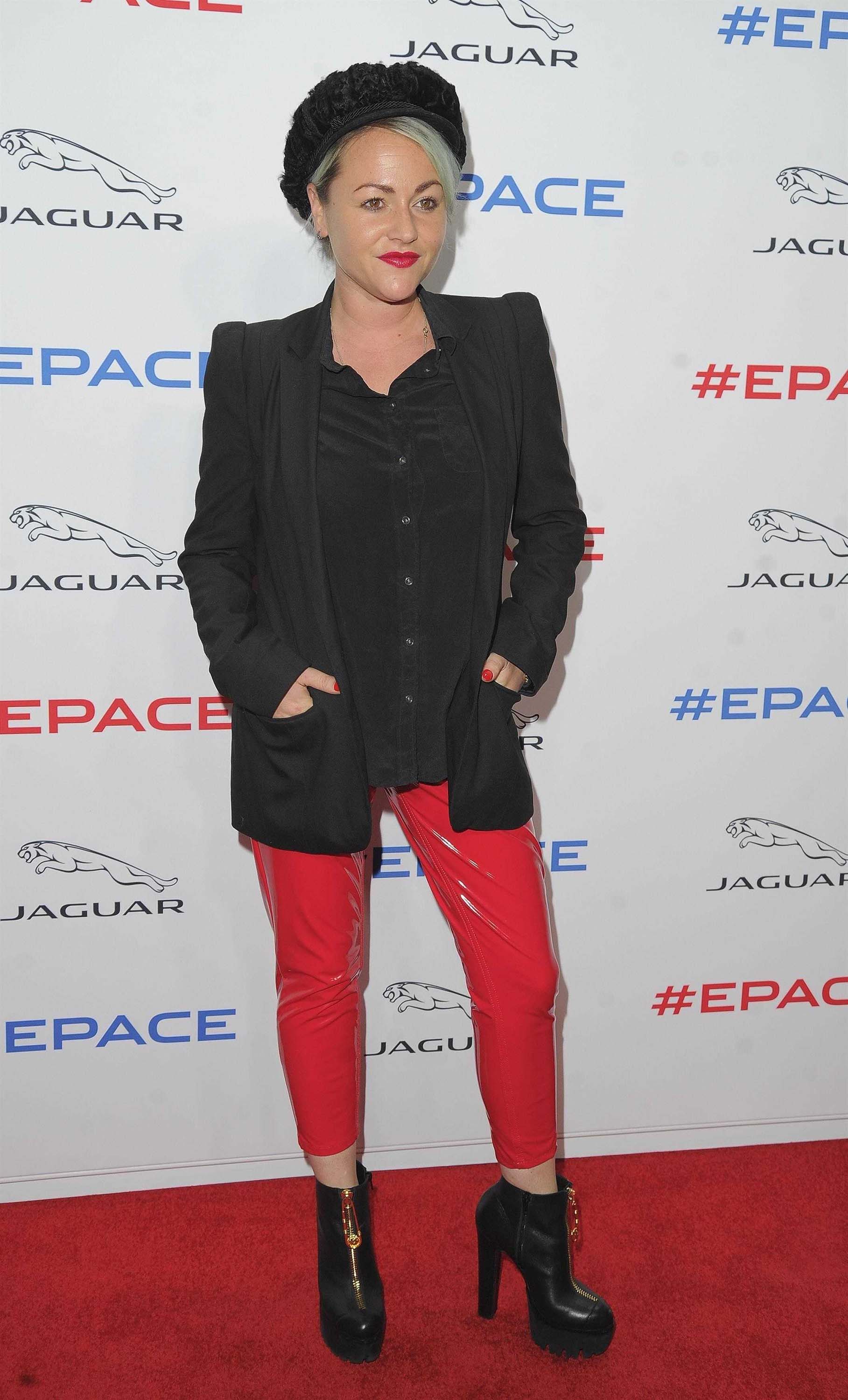 Jaimie Winstone attends the Jaguar E-Pace car launch party