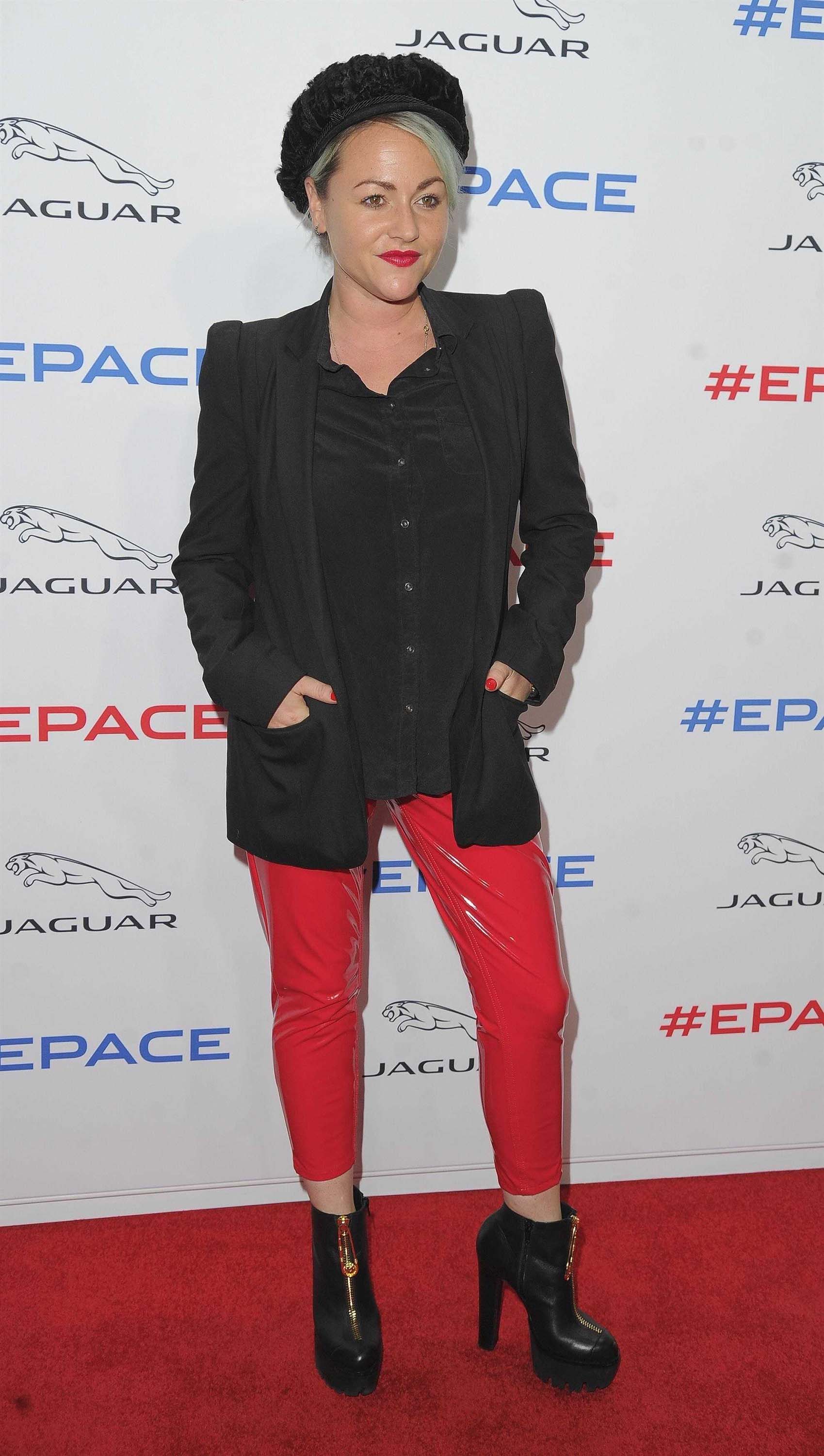 Jaimie Winstone attends the Jaguar E-Pace car launch party