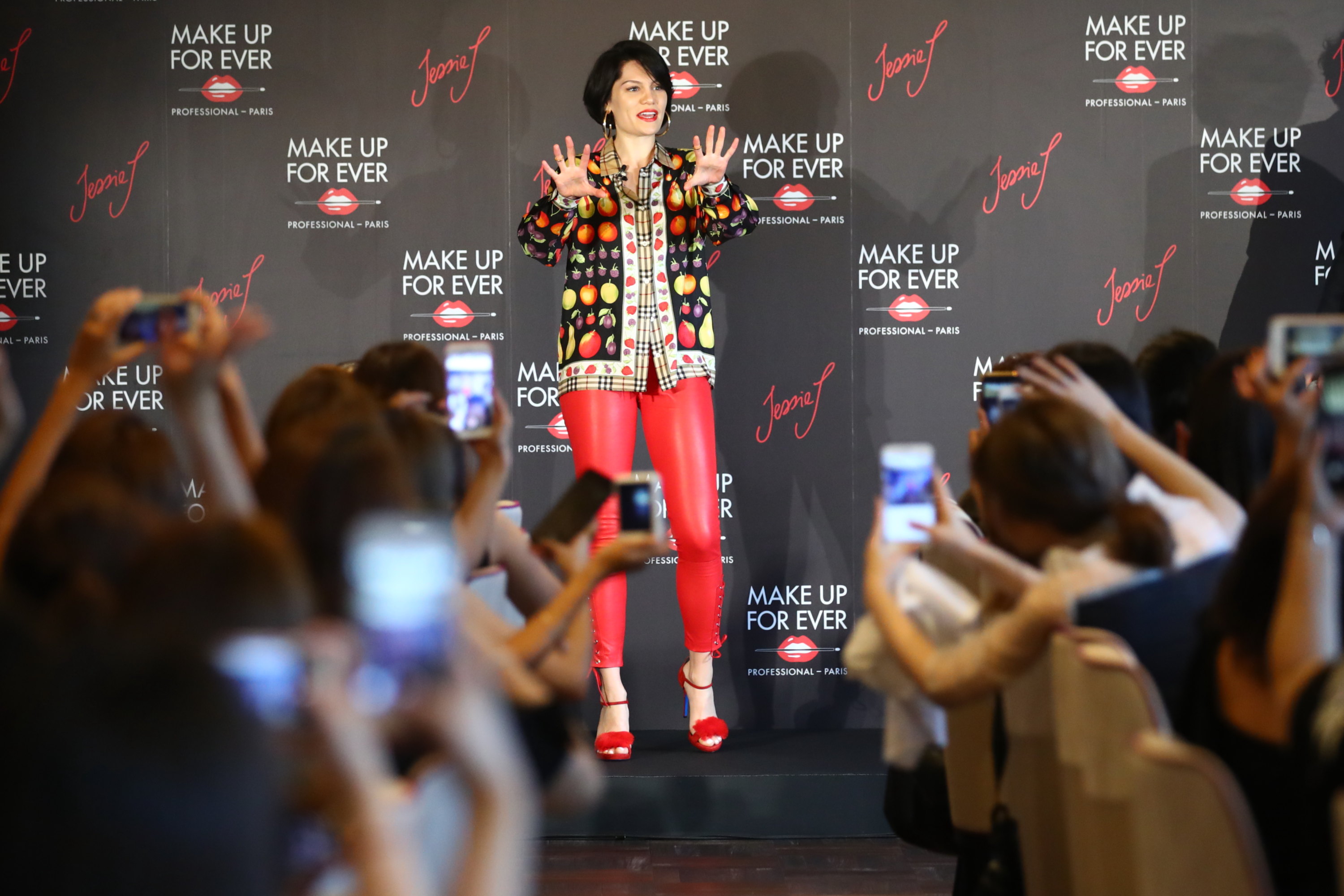 Jessie J attends a photo call and press conference