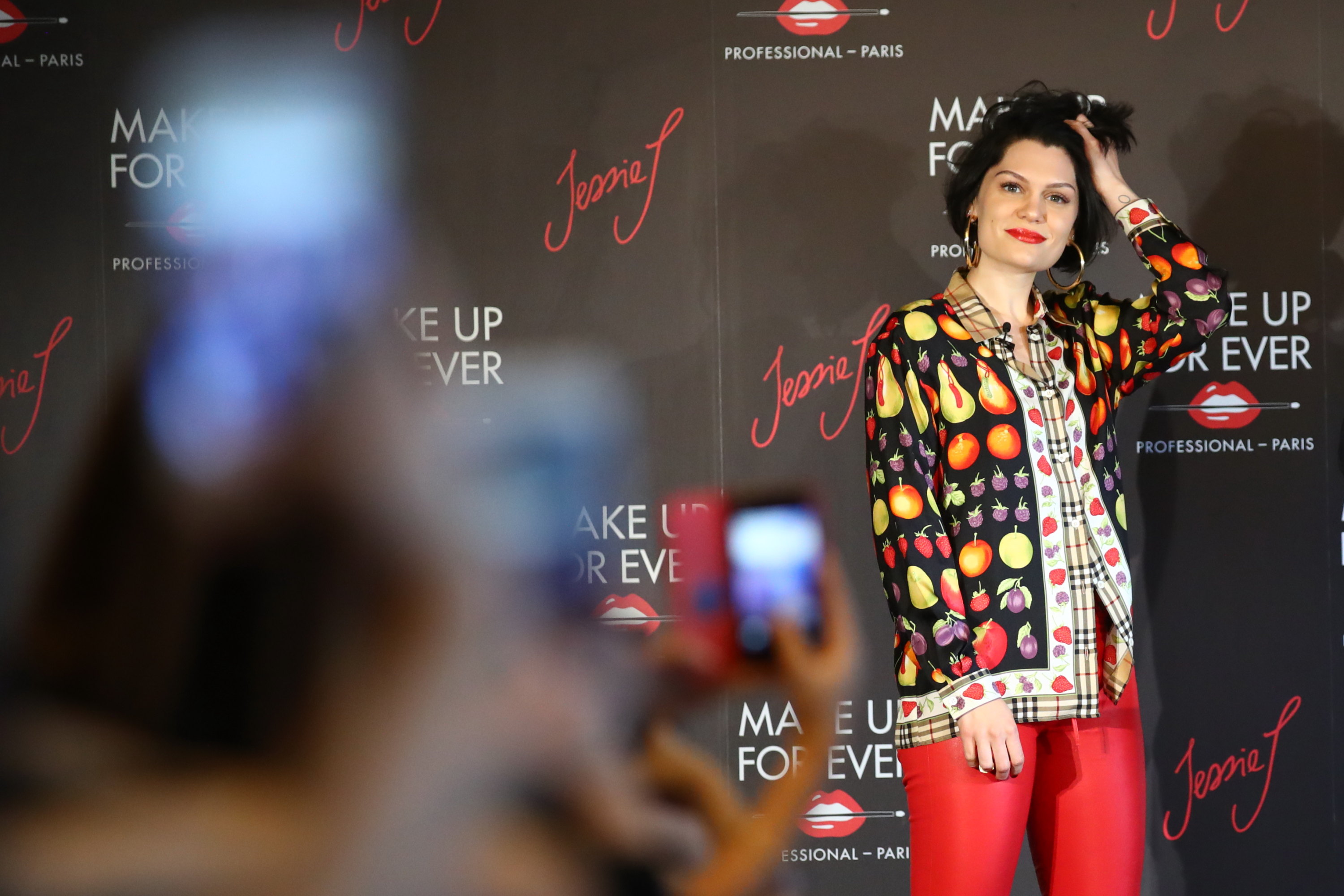 Jessie J attends a photo call and press conference