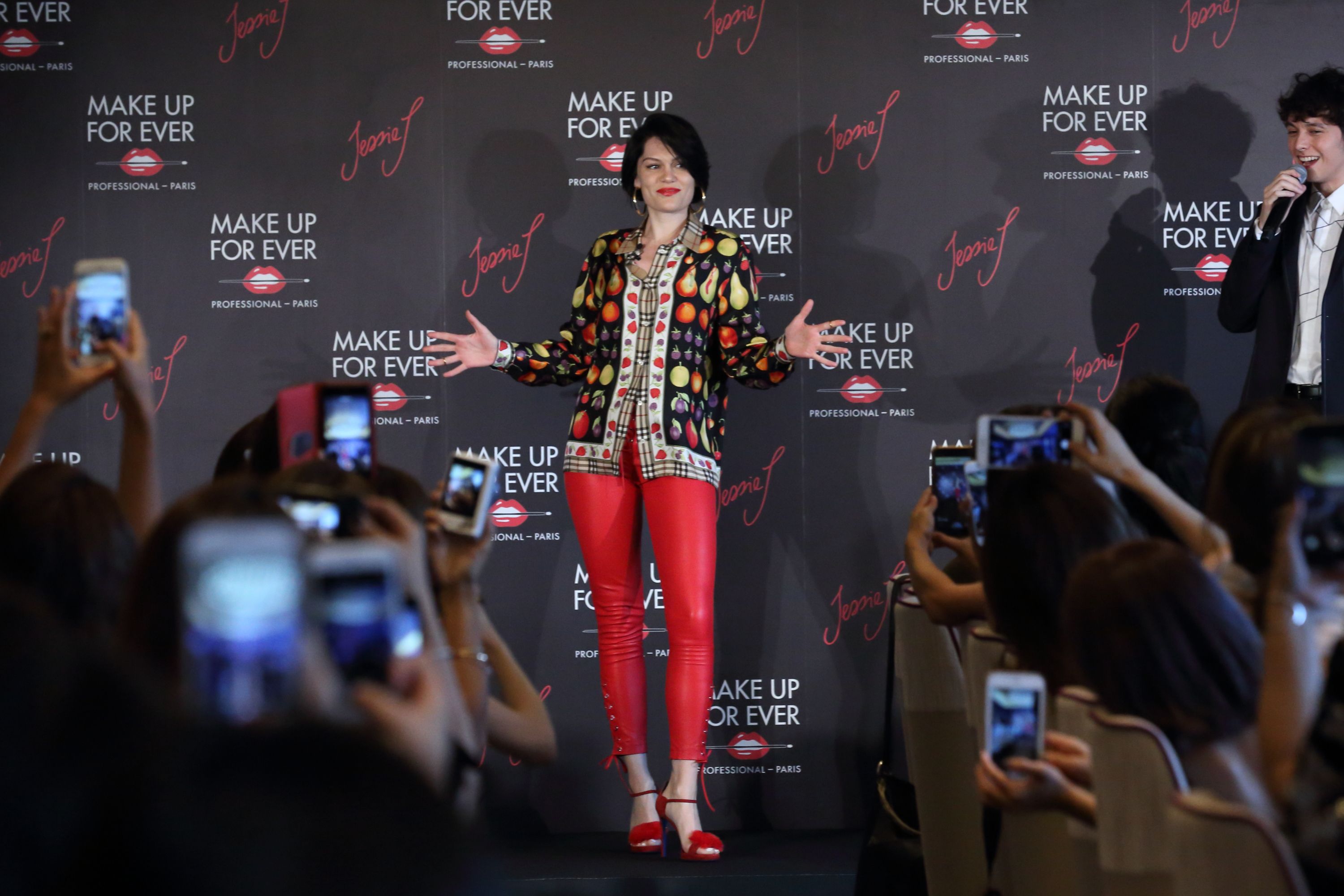 Jessie J attends a photo call and press conference