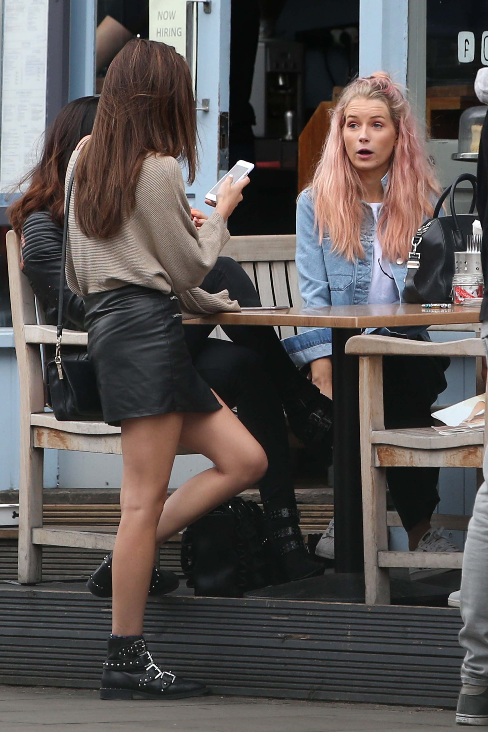Lottie Moss and Frankie Gaff out and about