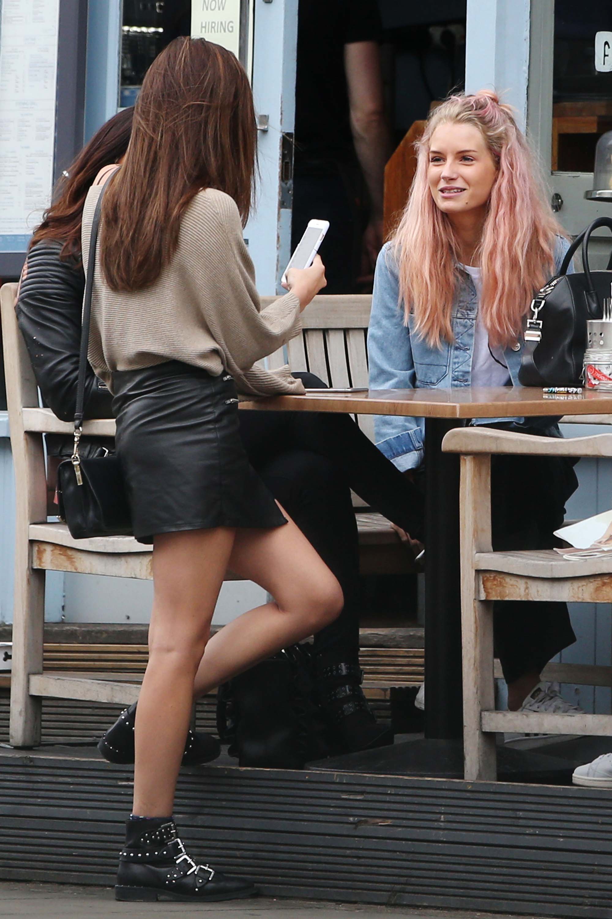 Lottie Moss and Frankie Gaff out and about