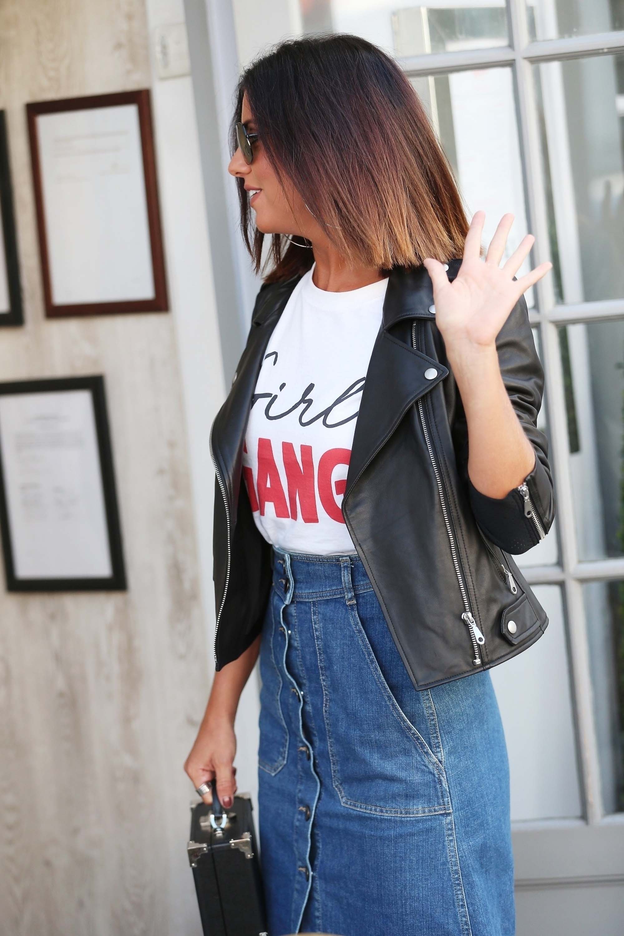 Lucy Mecklenburgh attends egaliTEE launch