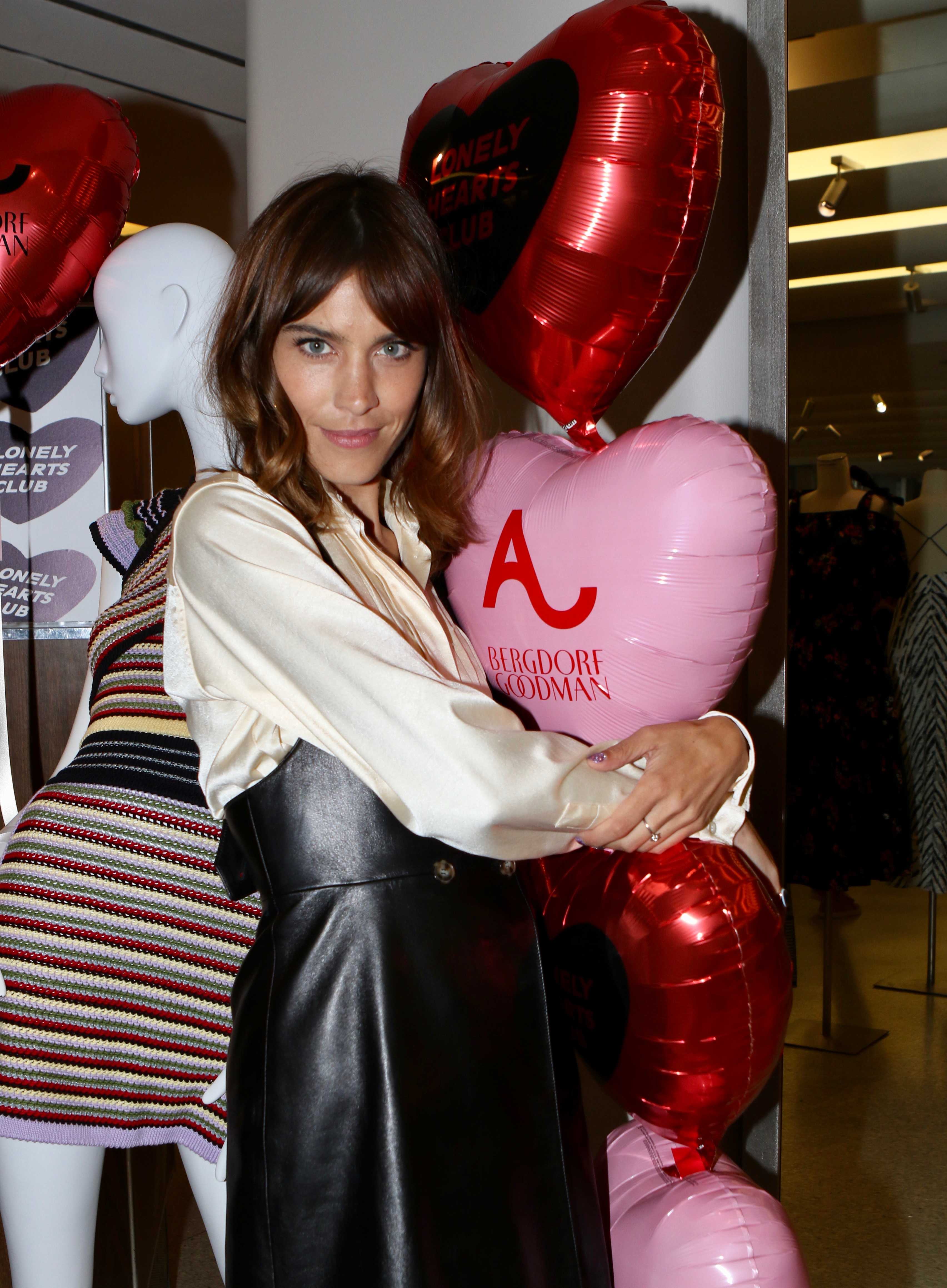 Alexa Chung attends The Lonely Hearts Club launch event