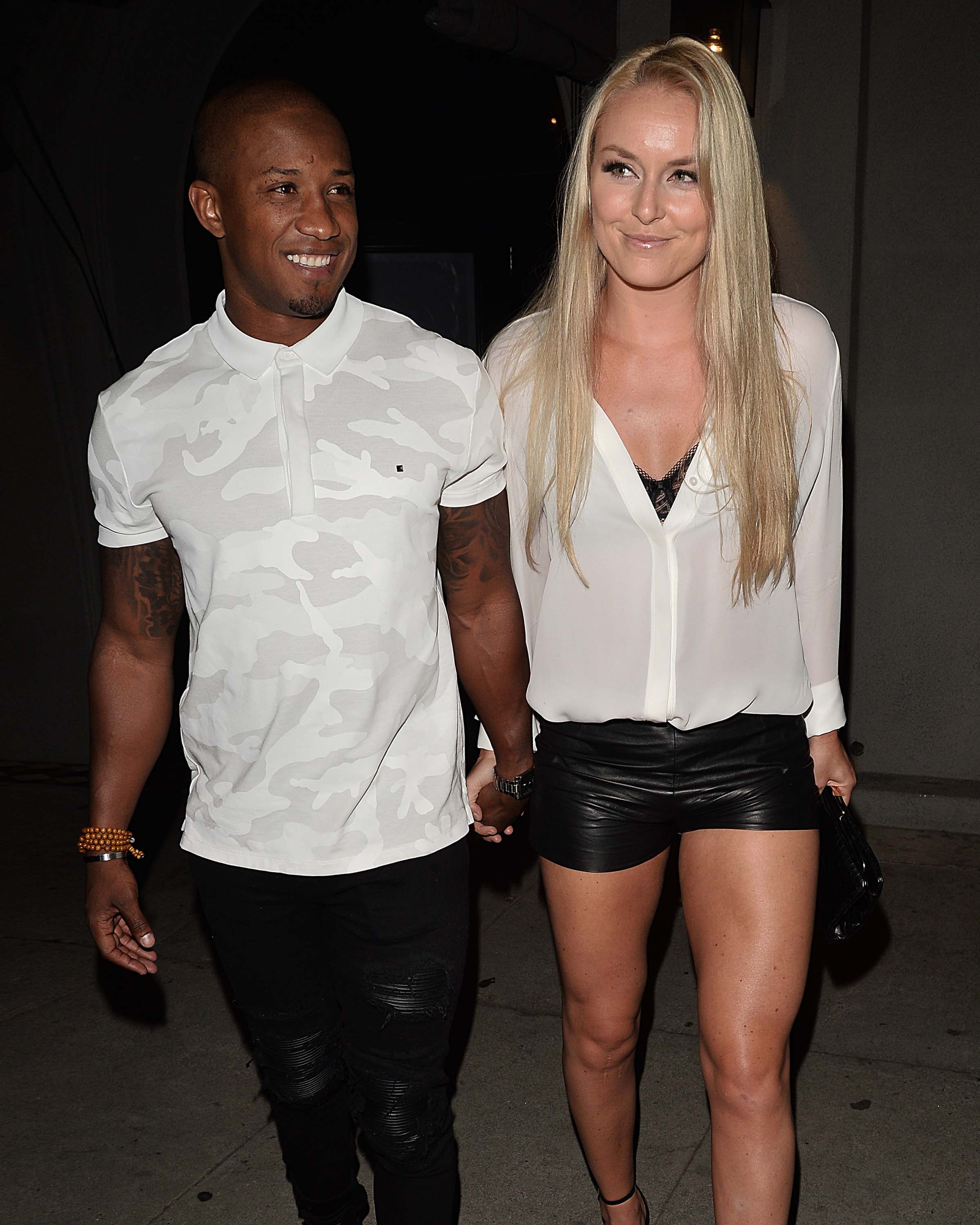 Lindsey Vonn out for a romantic dinner