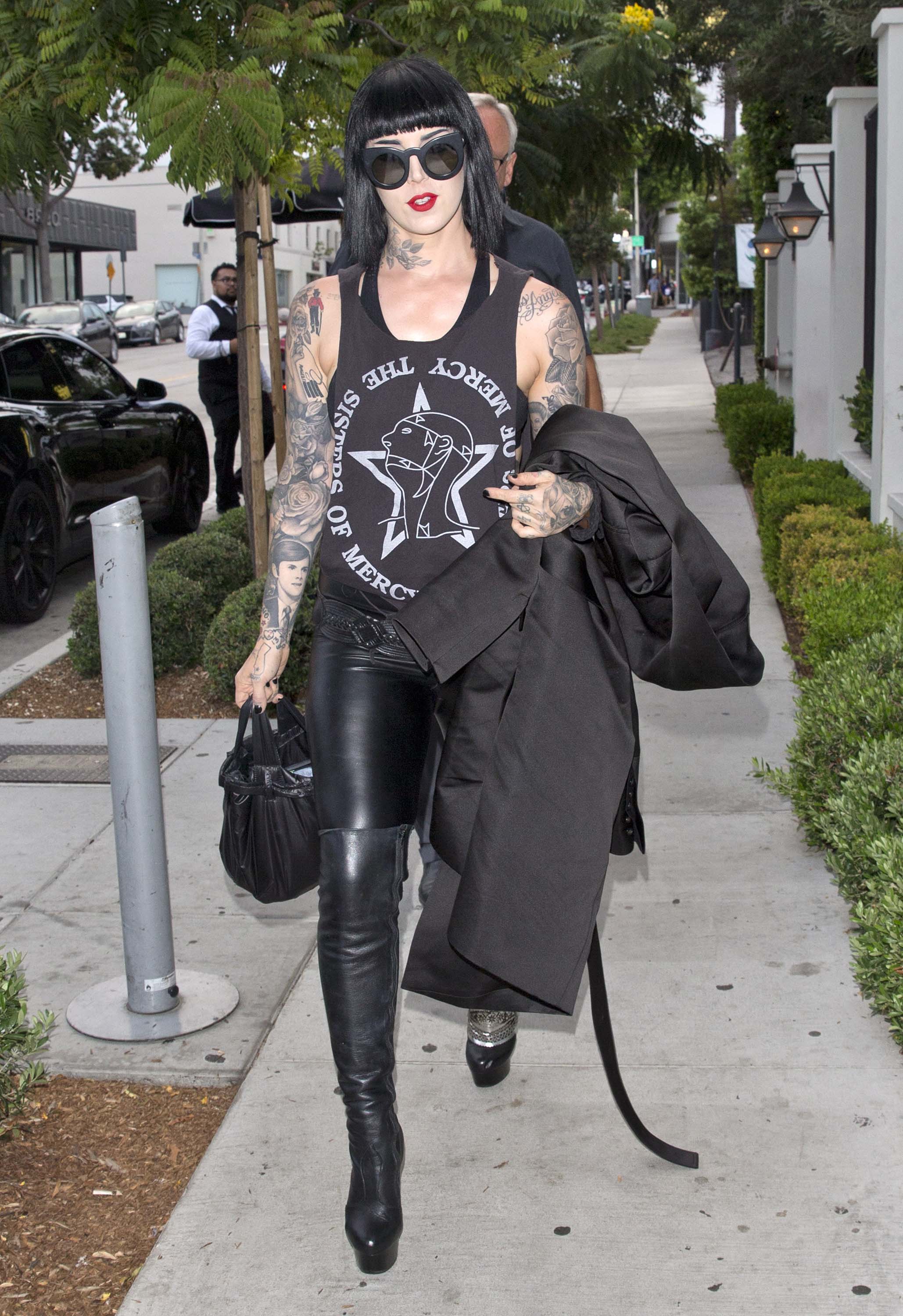 Kat von D out & about in West Hollywood