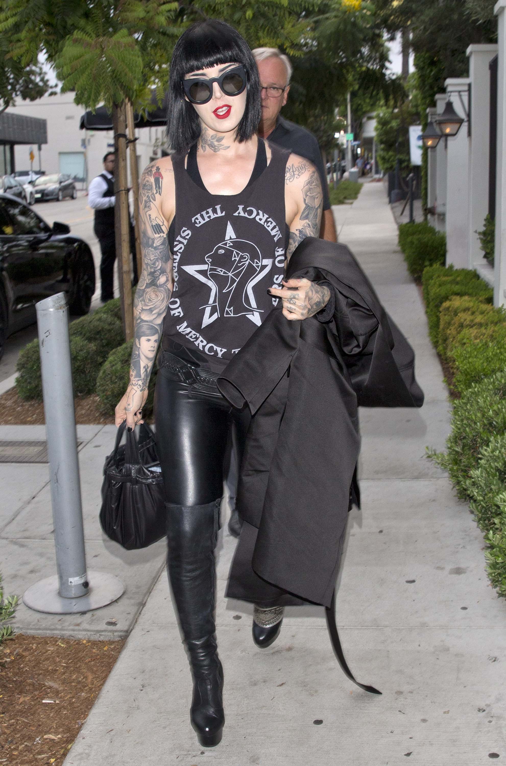 Kat von D out & about in West Hollywood