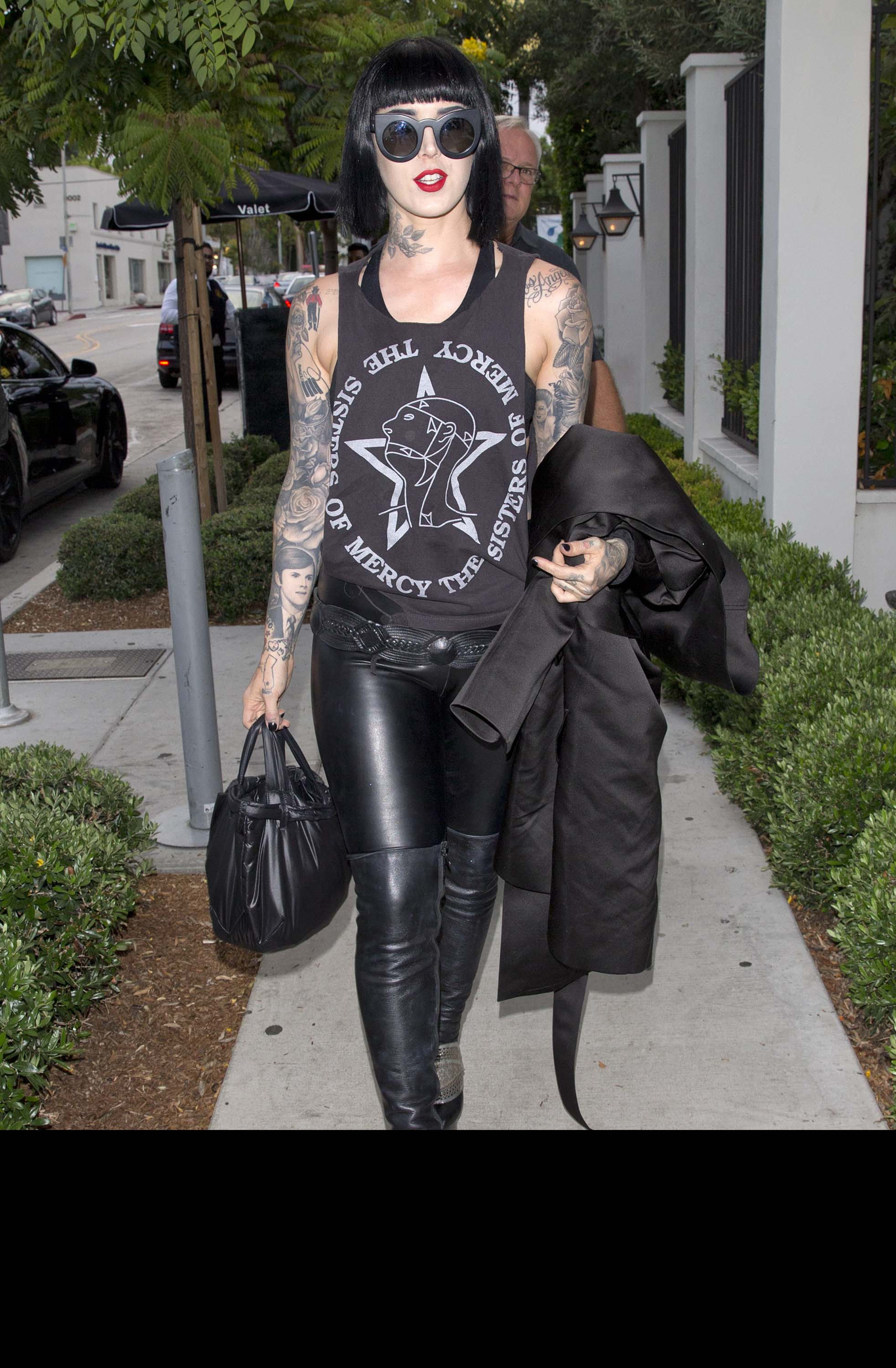 Kat von D out & about in West Hollywood