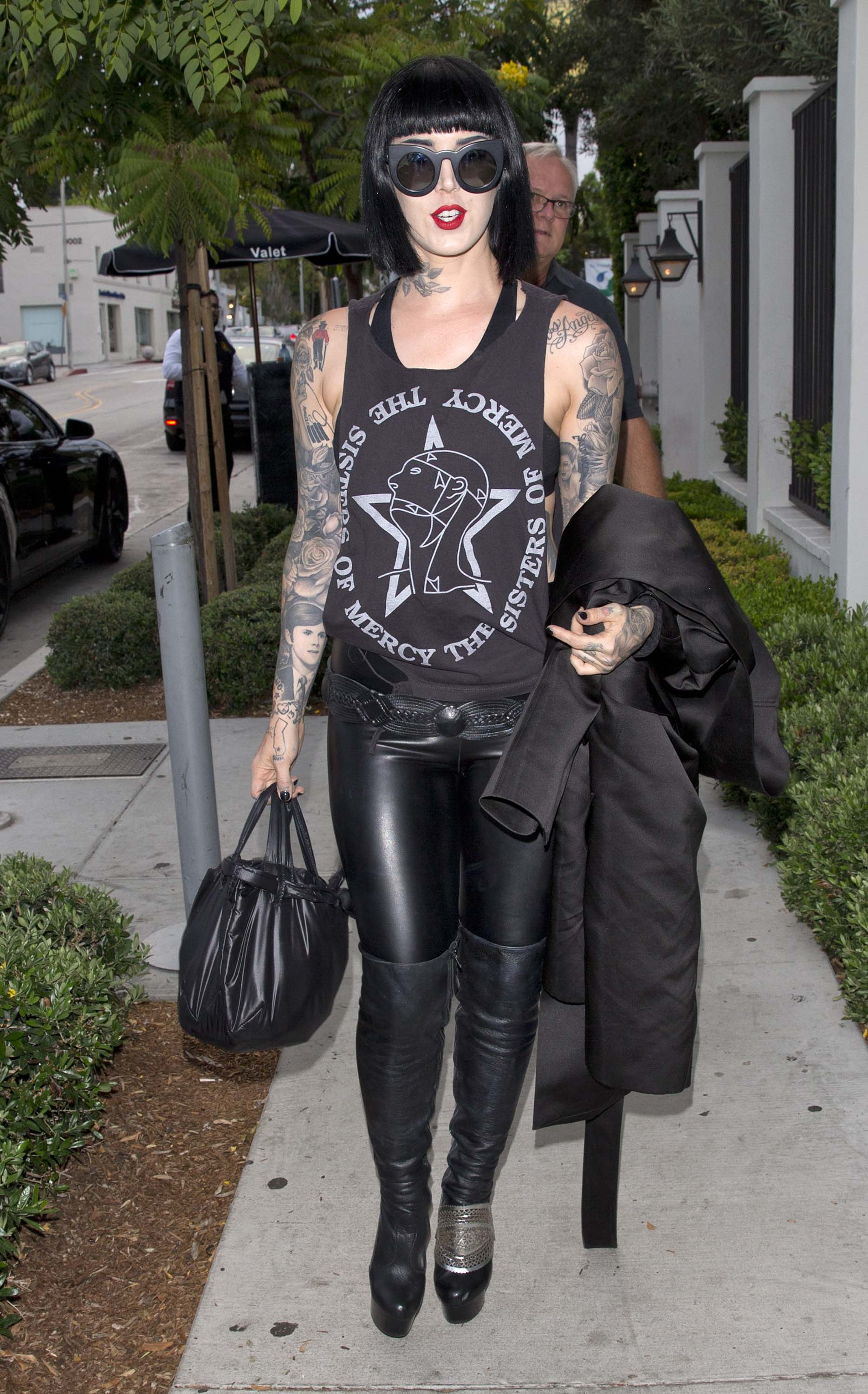 Kat von D out & about in West Hollywood