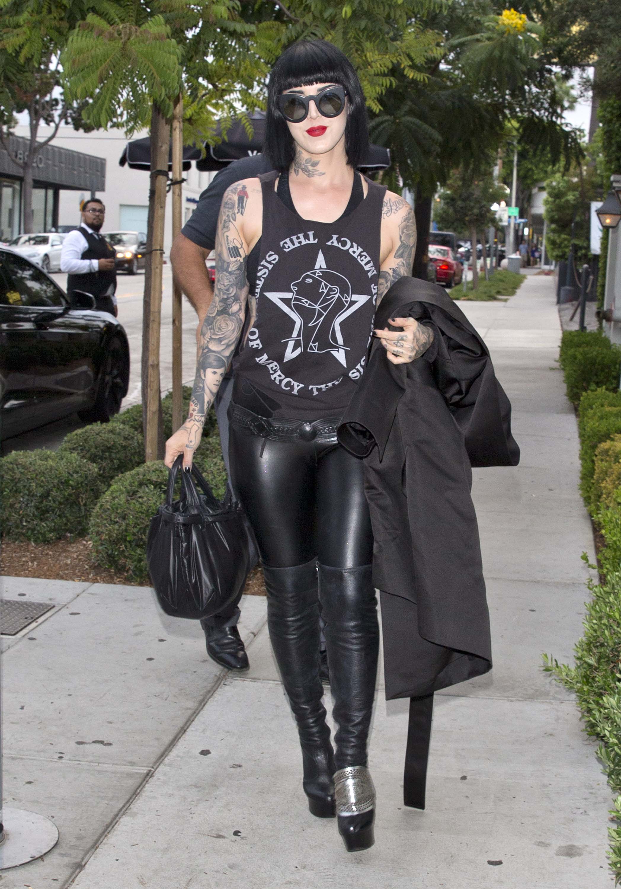 Kat von D out & about in West Hollywood