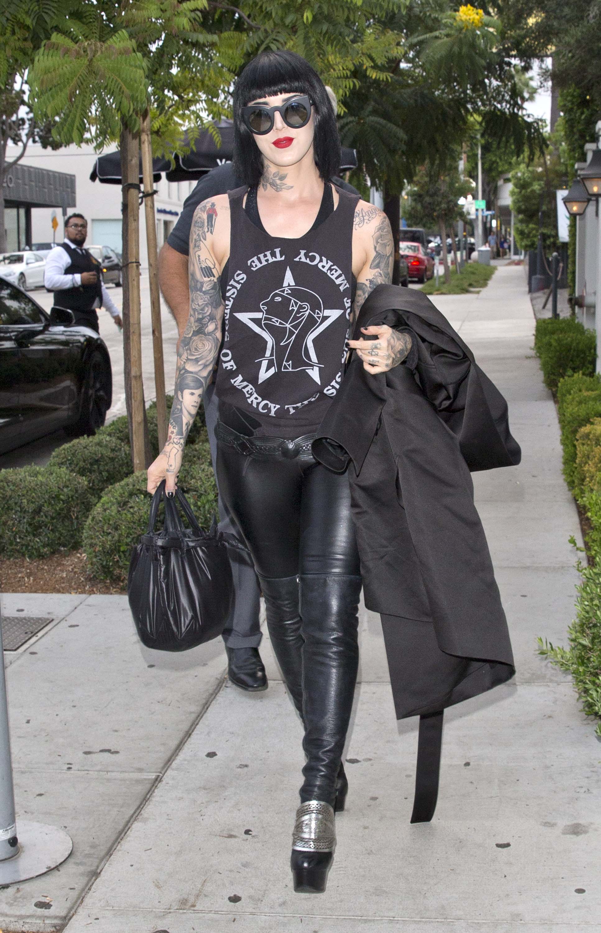 Kat von D out & about in West Hollywood