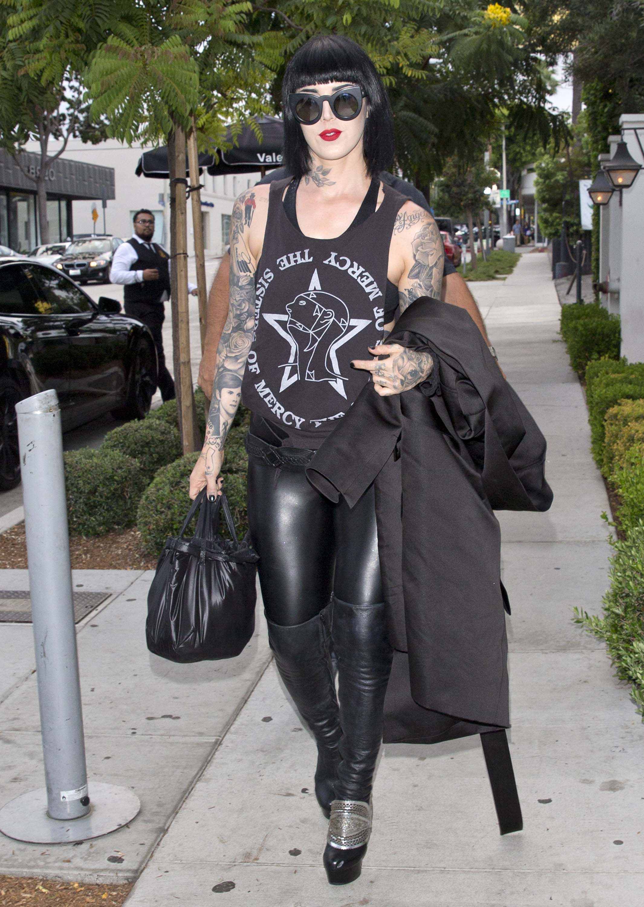 Kat von D out & about in West Hollywood