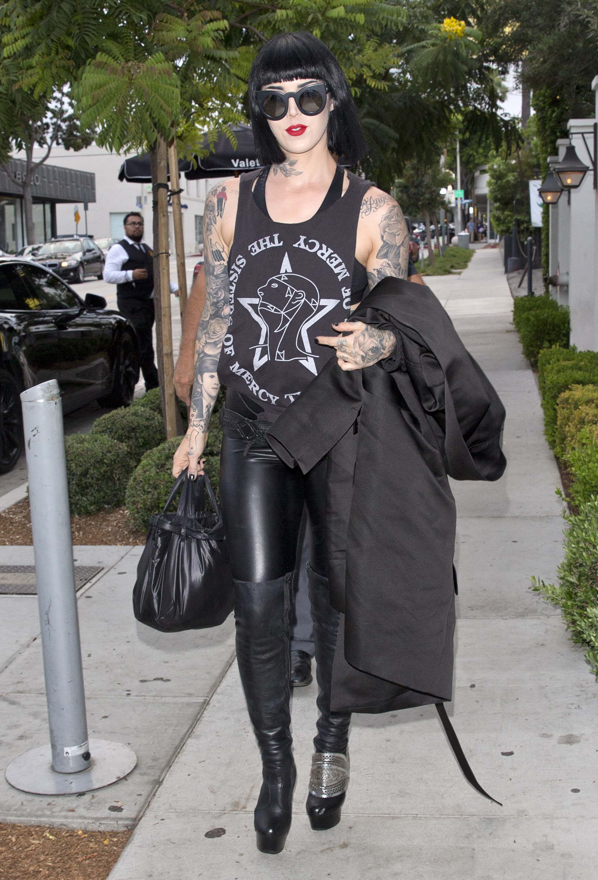 Kat von D out & about in West Hollywood