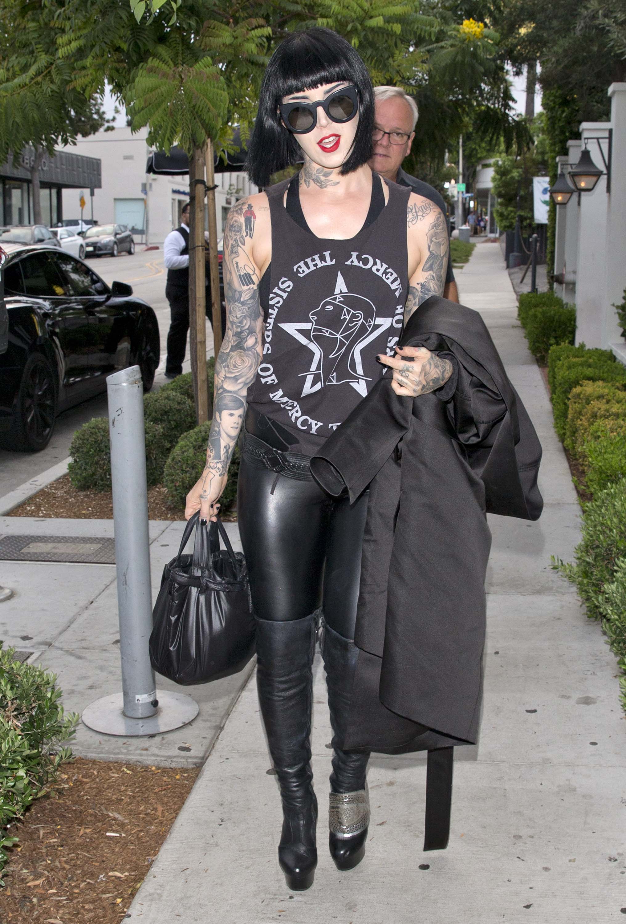 Kat von D out & about in West Hollywood