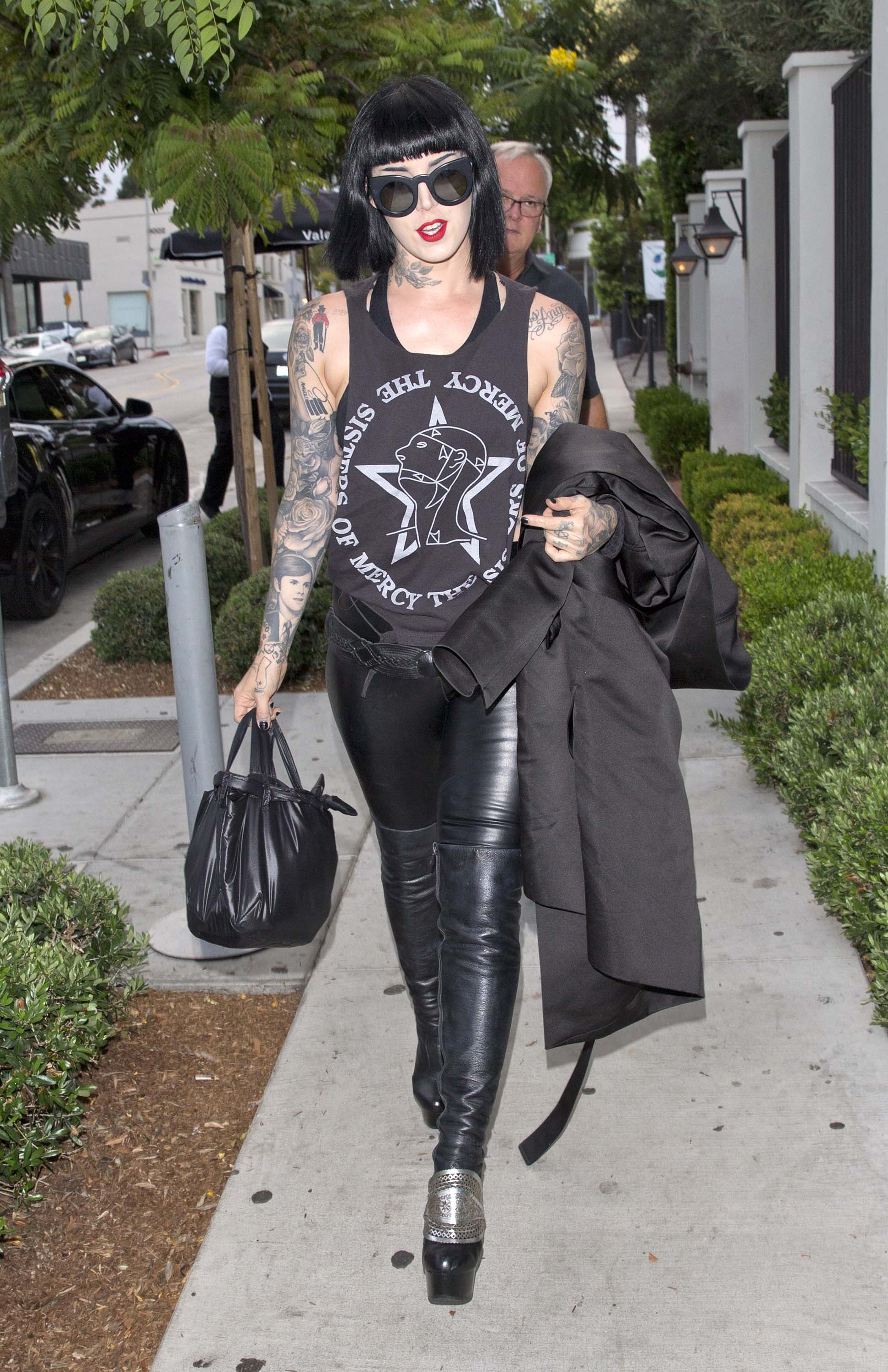 Kat von D out & about in West Hollywood