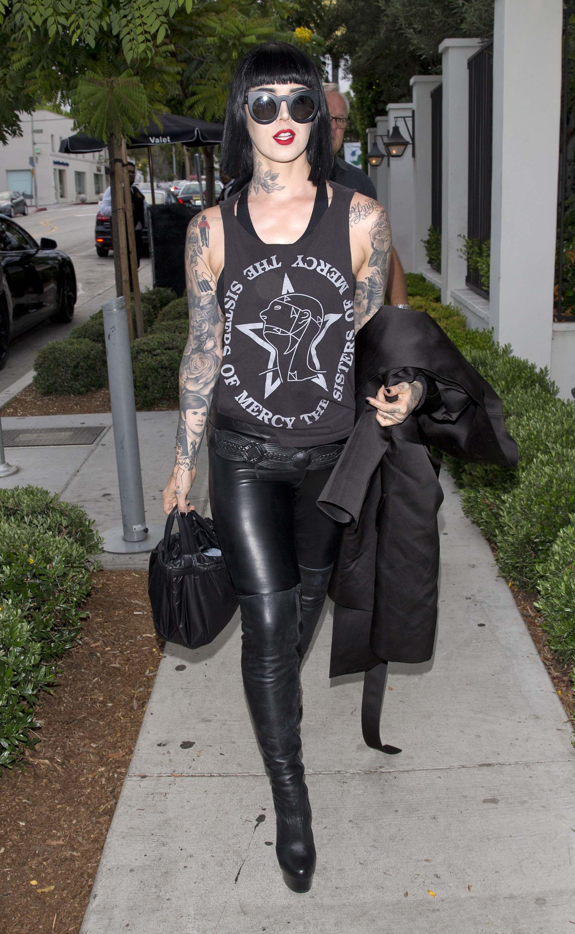 Kat von D out & about in West Hollywood