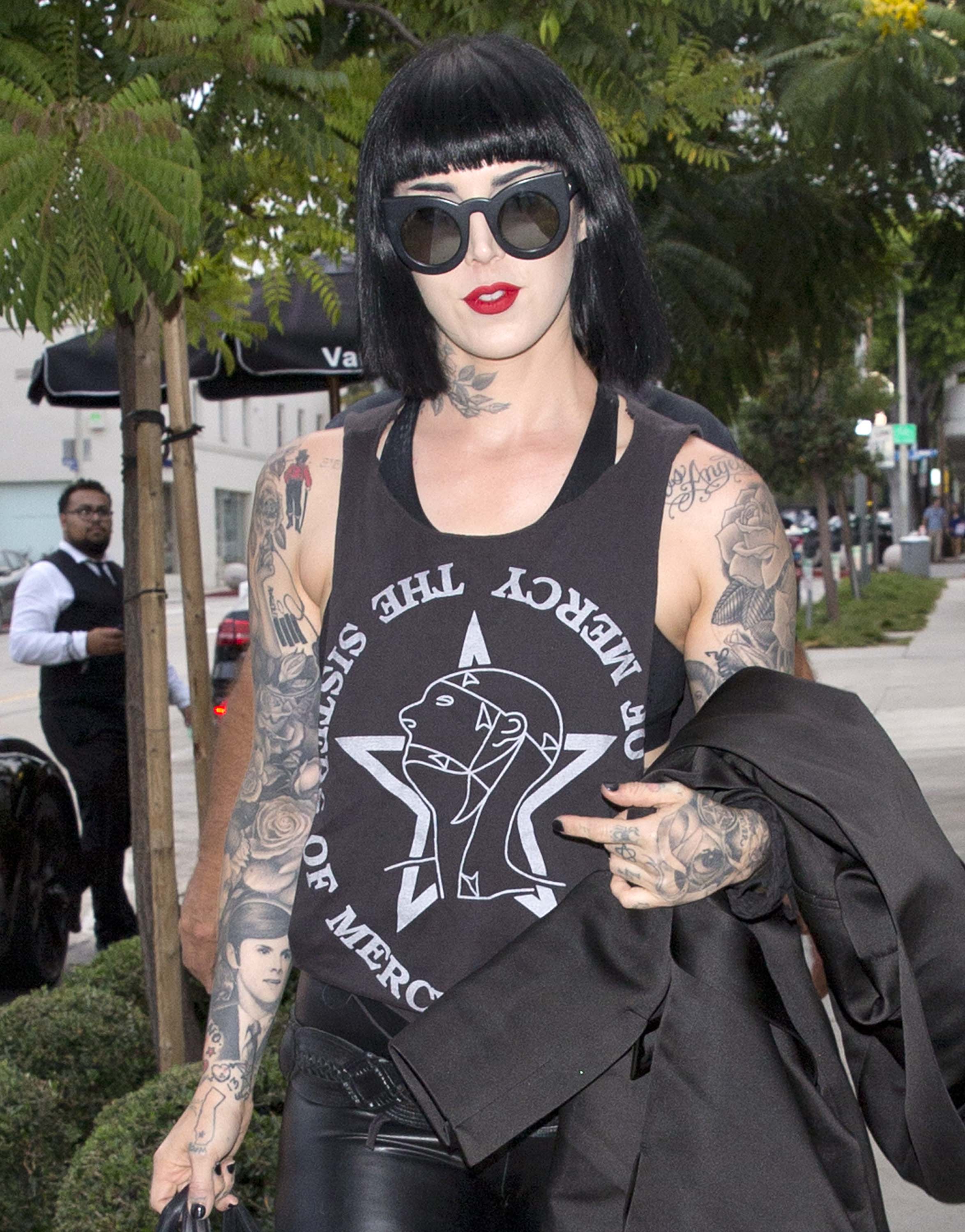 Kat von D out & about in West Hollywood