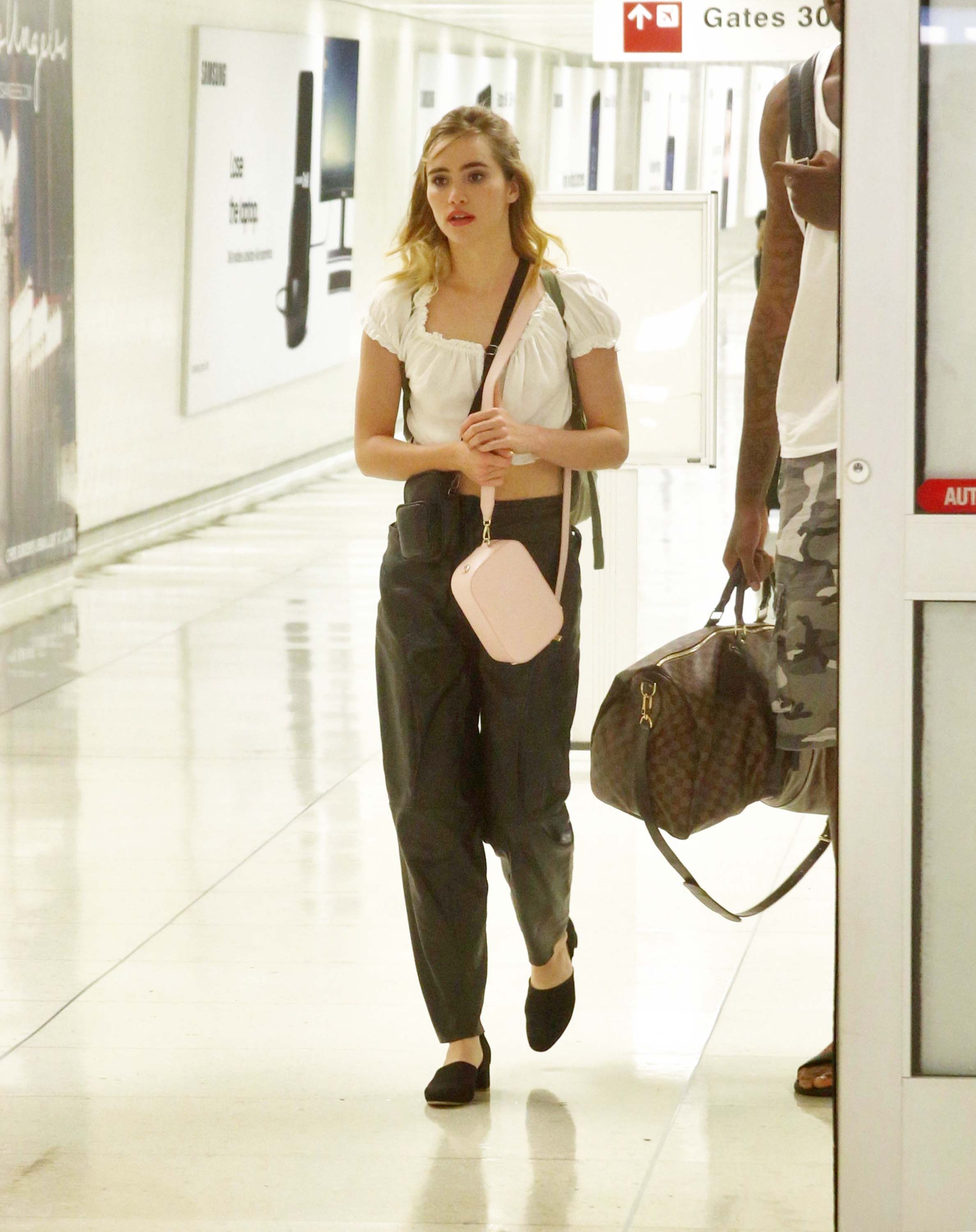 Suki Waterhouse seen at LAX