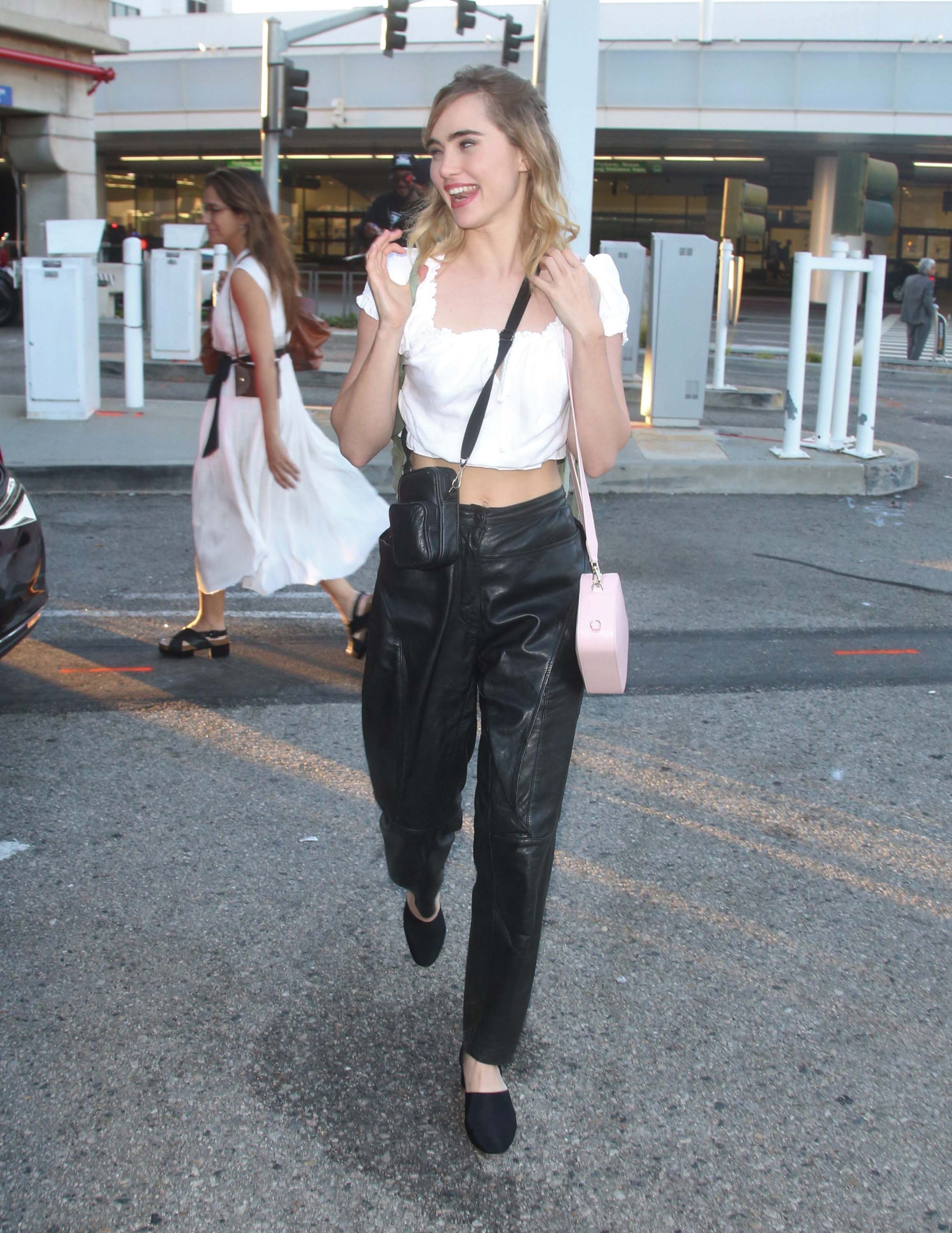 Suki Waterhouse seen at LAX