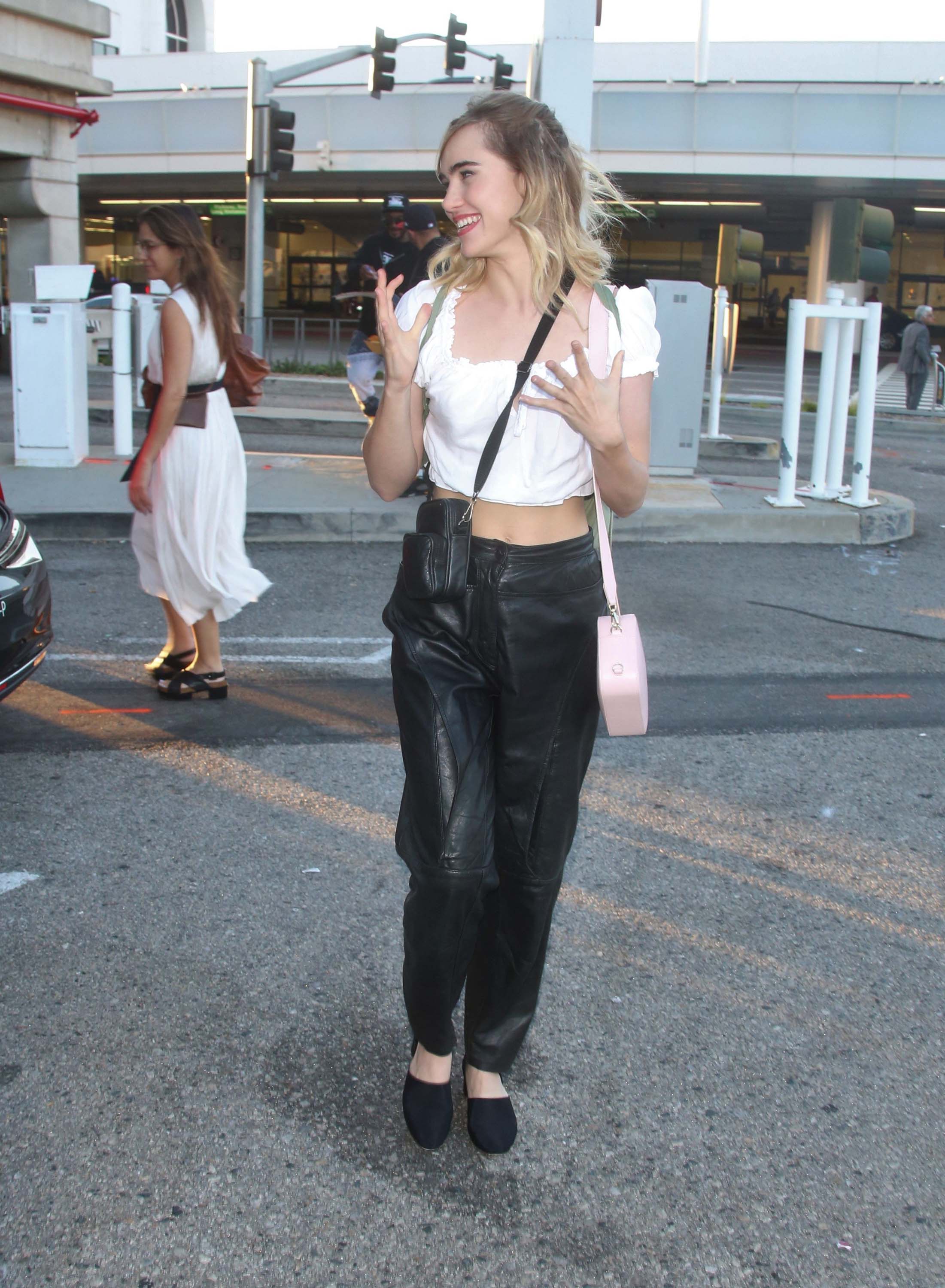 Suki Waterhouse seen at LAX