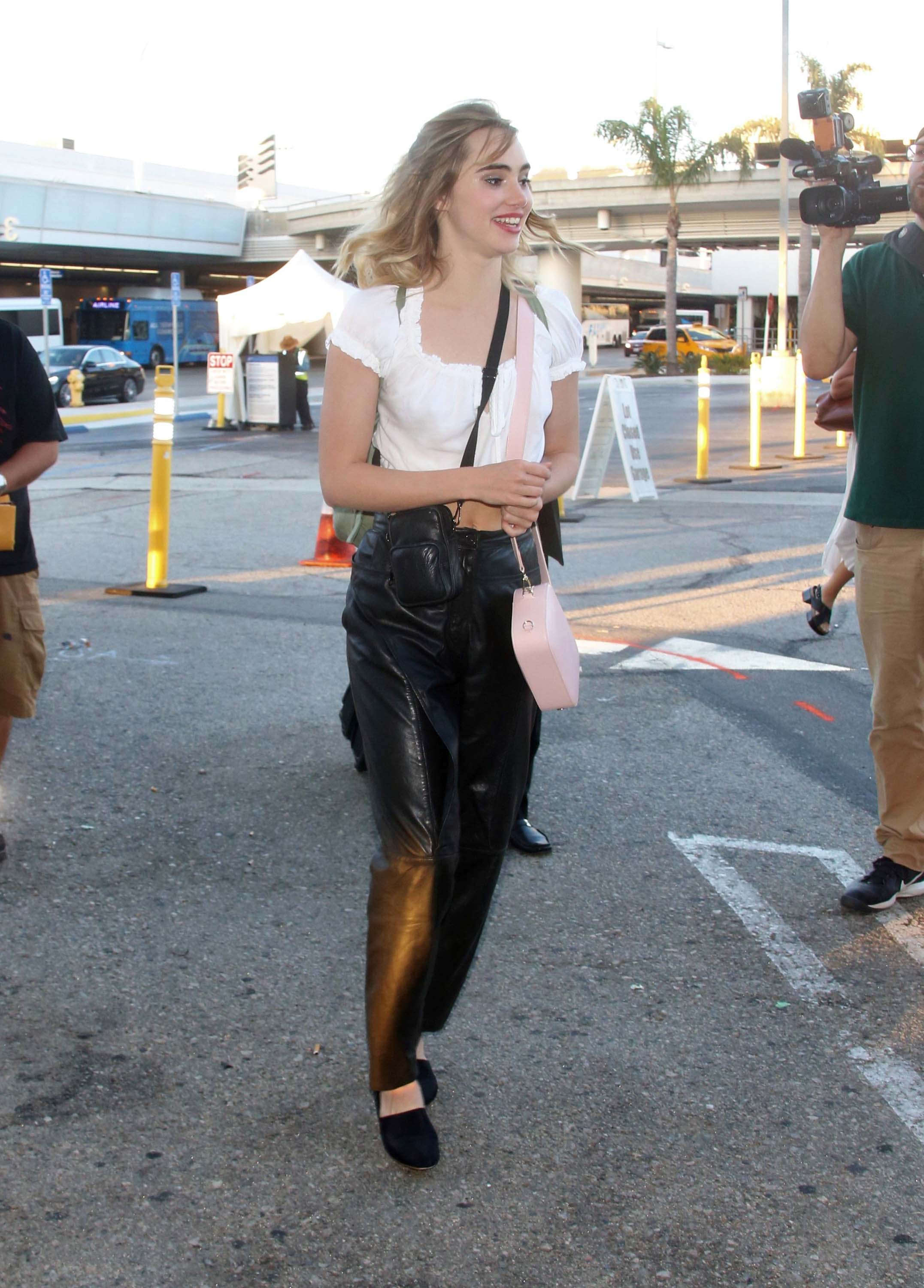 Suki Waterhouse seen at LAX