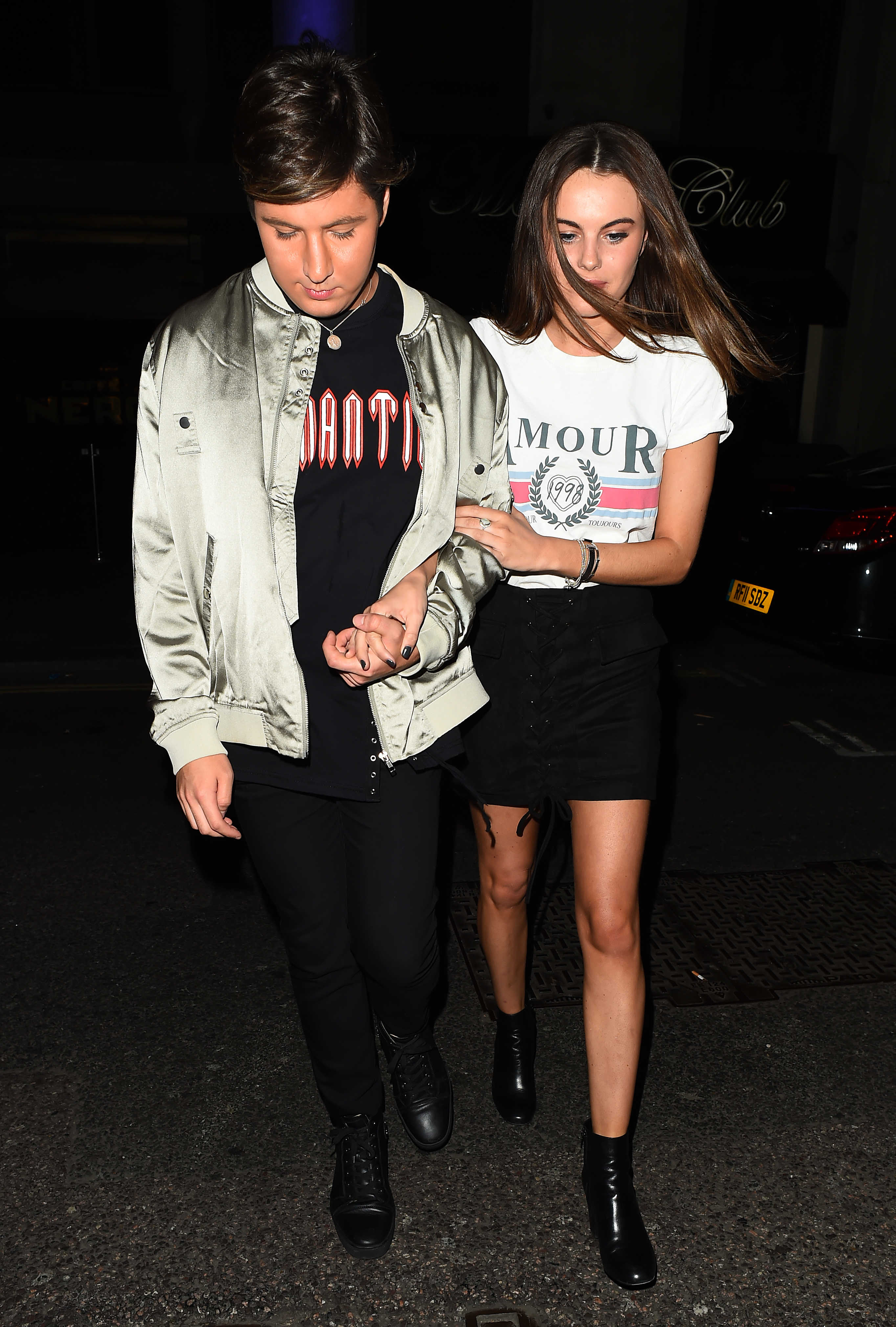 Lottie Moss spotted on a night out in London