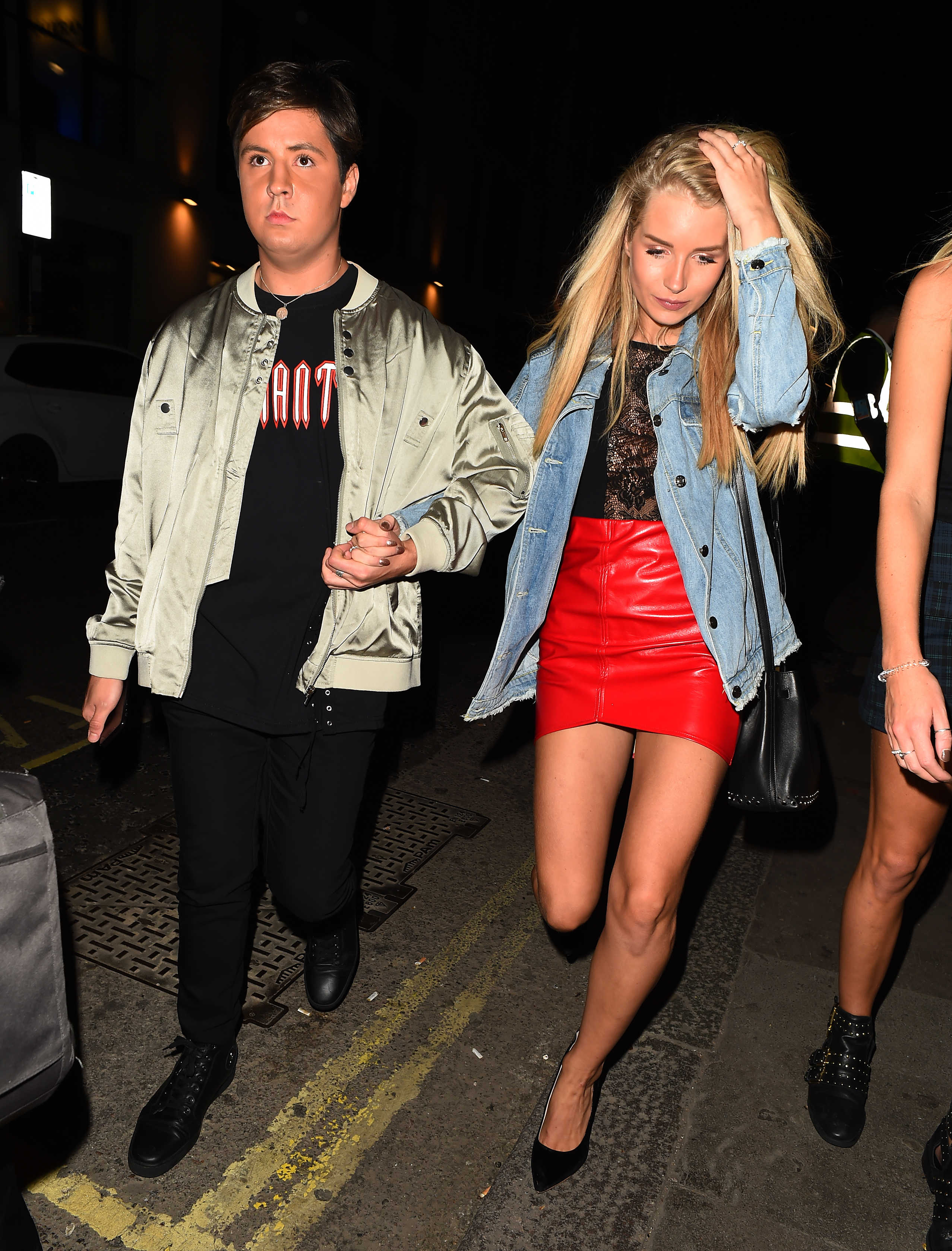 Lottie Moss spotted on a night out in London
