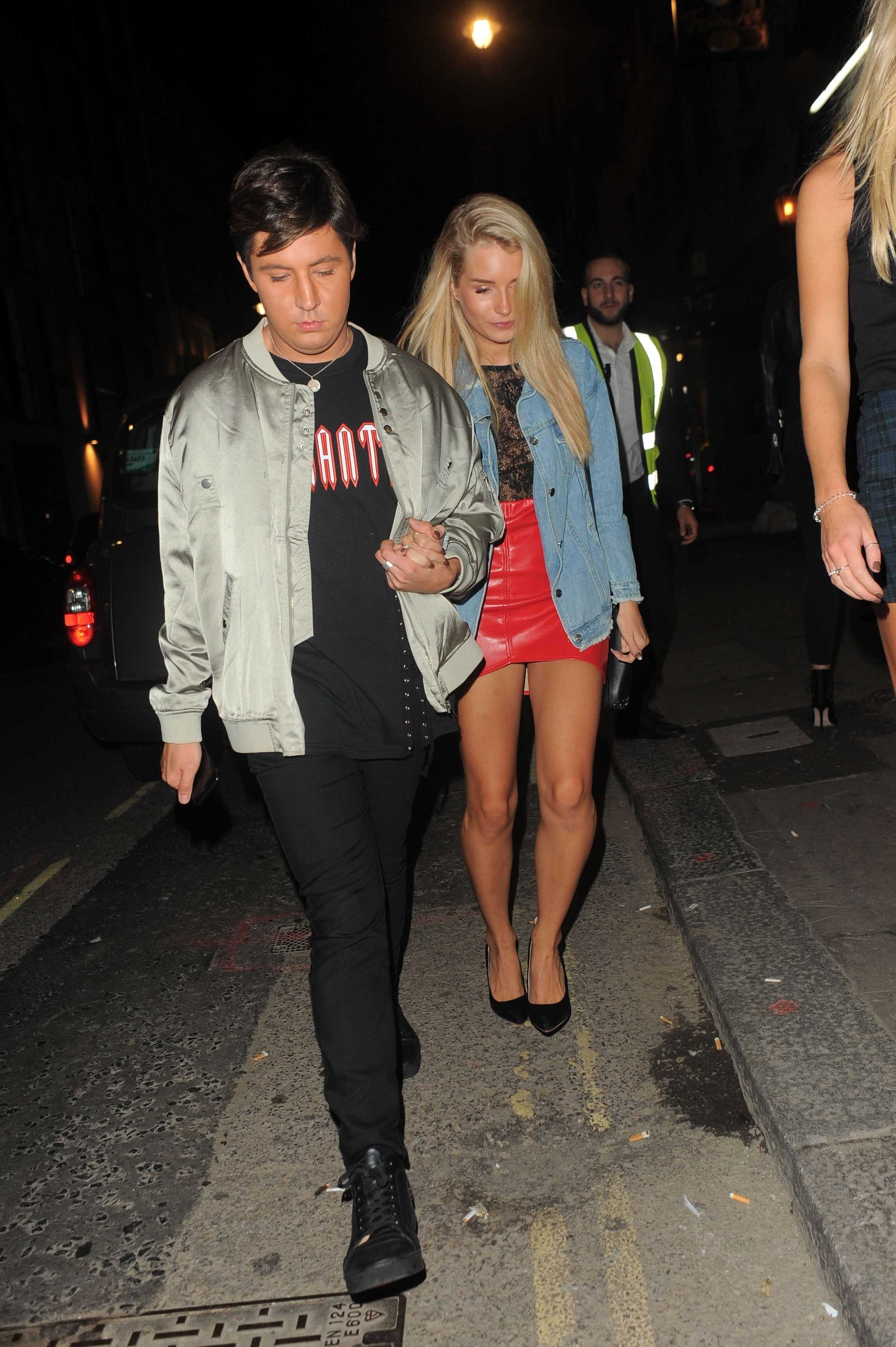 Lottie Moss spotted on a night out in London