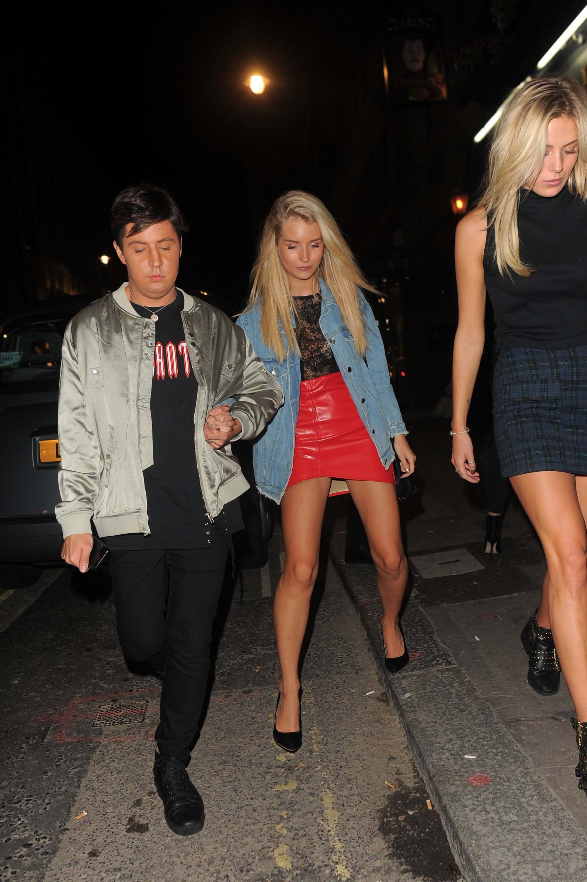 Lottie Moss spotted on a night out in London