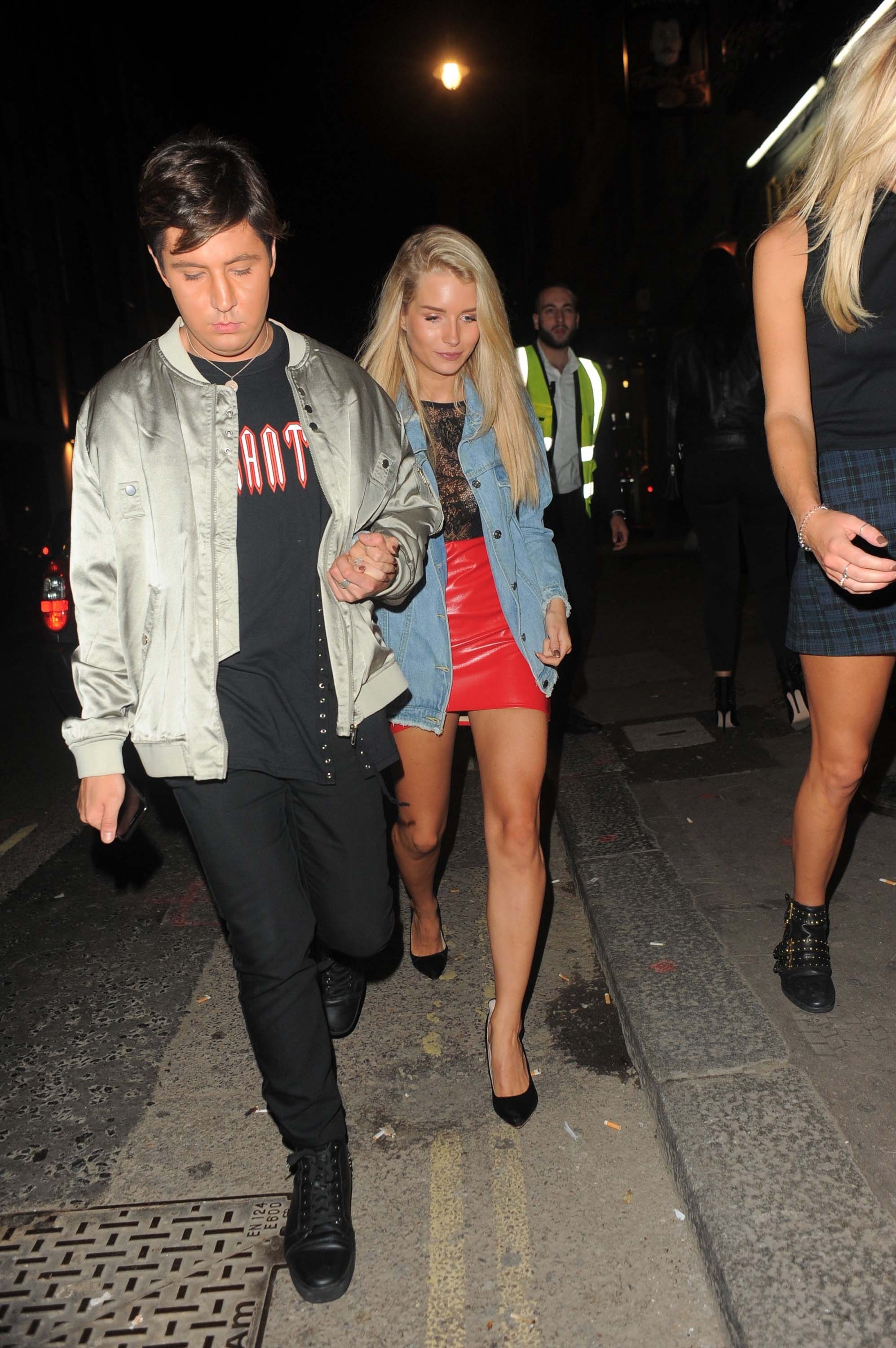 Lottie Moss spotted on a night out in London