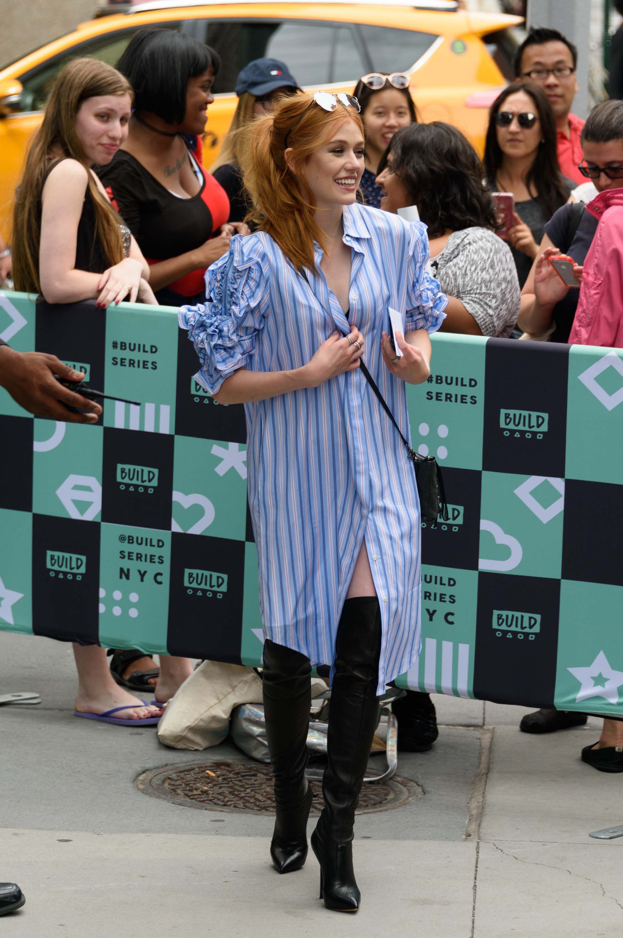 Katherine McNamara spotted leaving AOL BUILD Studios