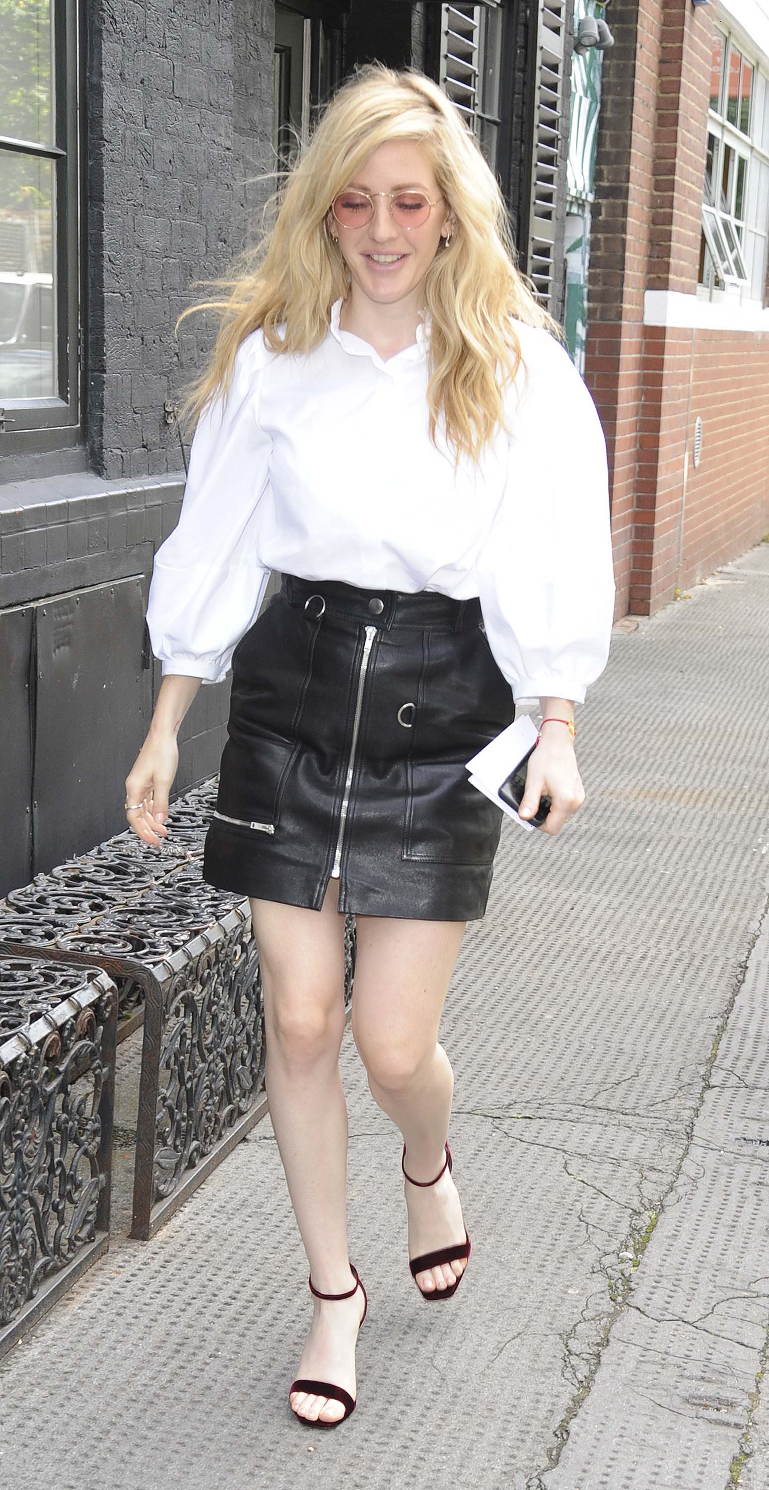 Ellie Goulding arriving at the Daisy London x Elle Goulding breakfast party