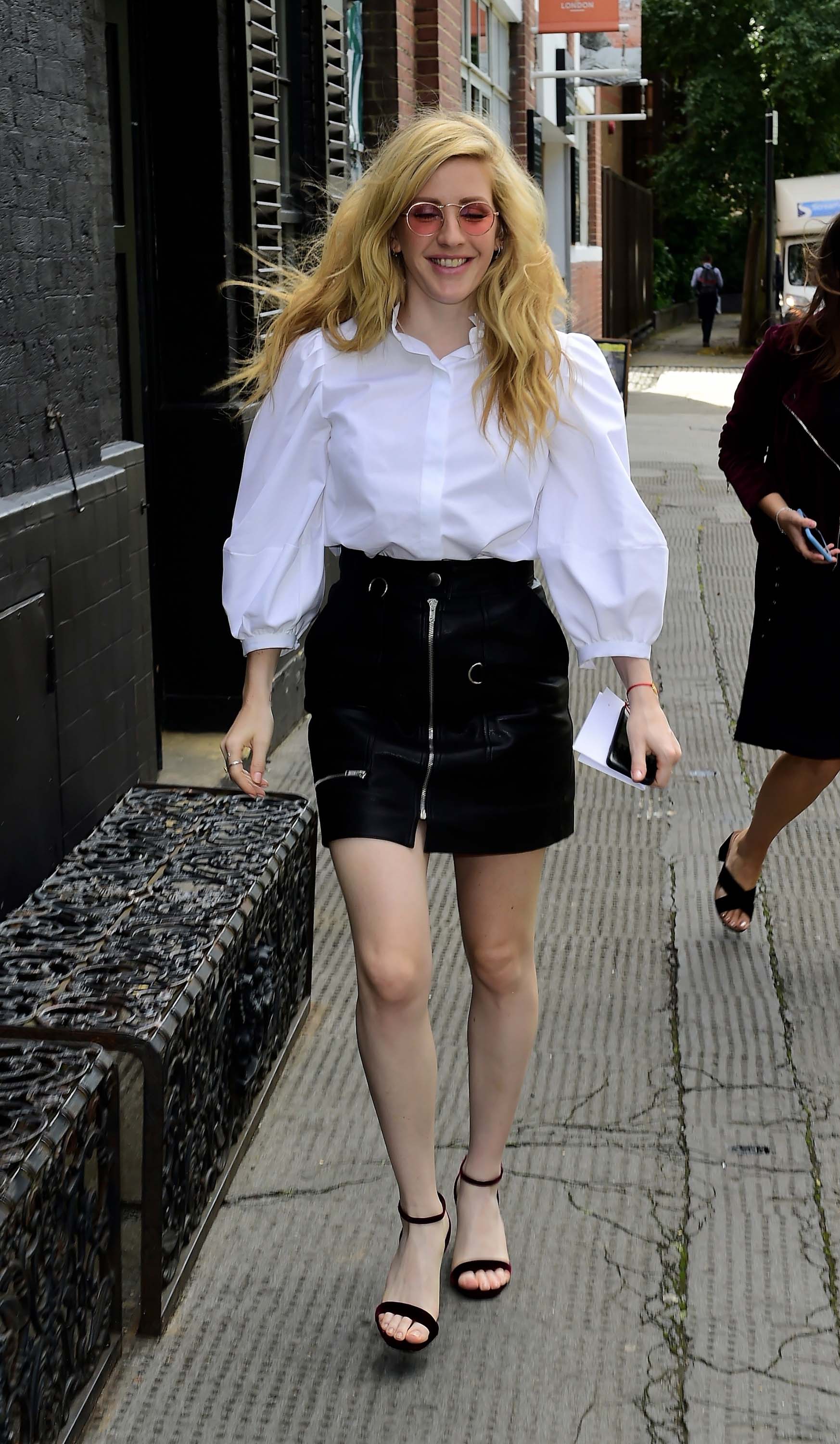 Ellie Goulding arriving at the Daisy London x Elle Goulding breakfast party