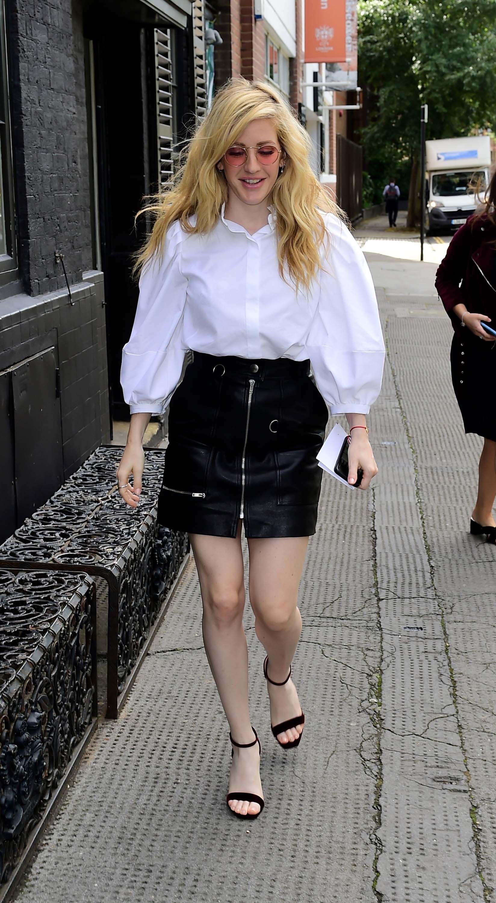 Ellie Goulding arriving at the Daisy London x Elle Goulding breakfast party