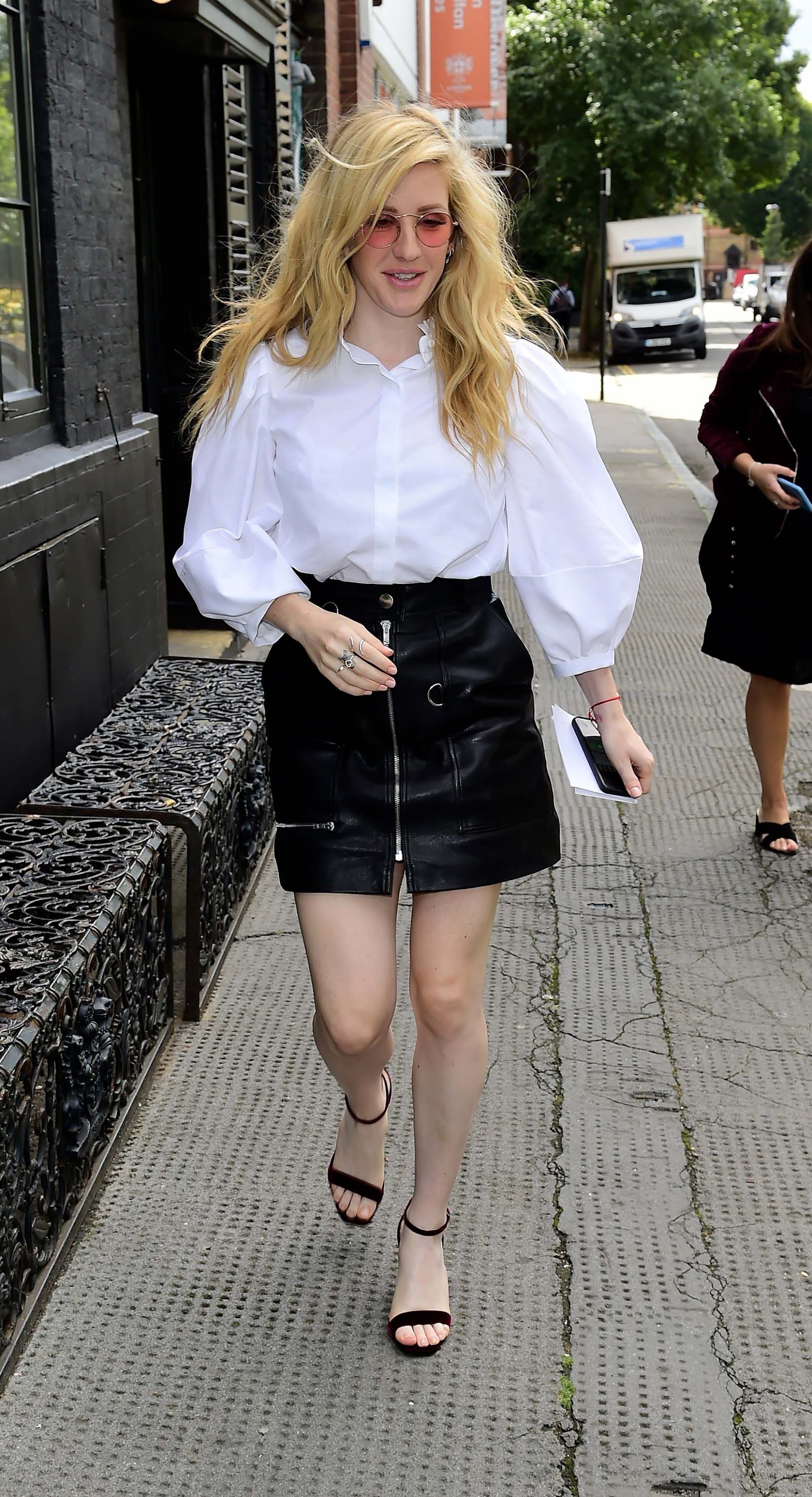 Ellie Goulding arriving at the Daisy London x Elle Goulding breakfast party
